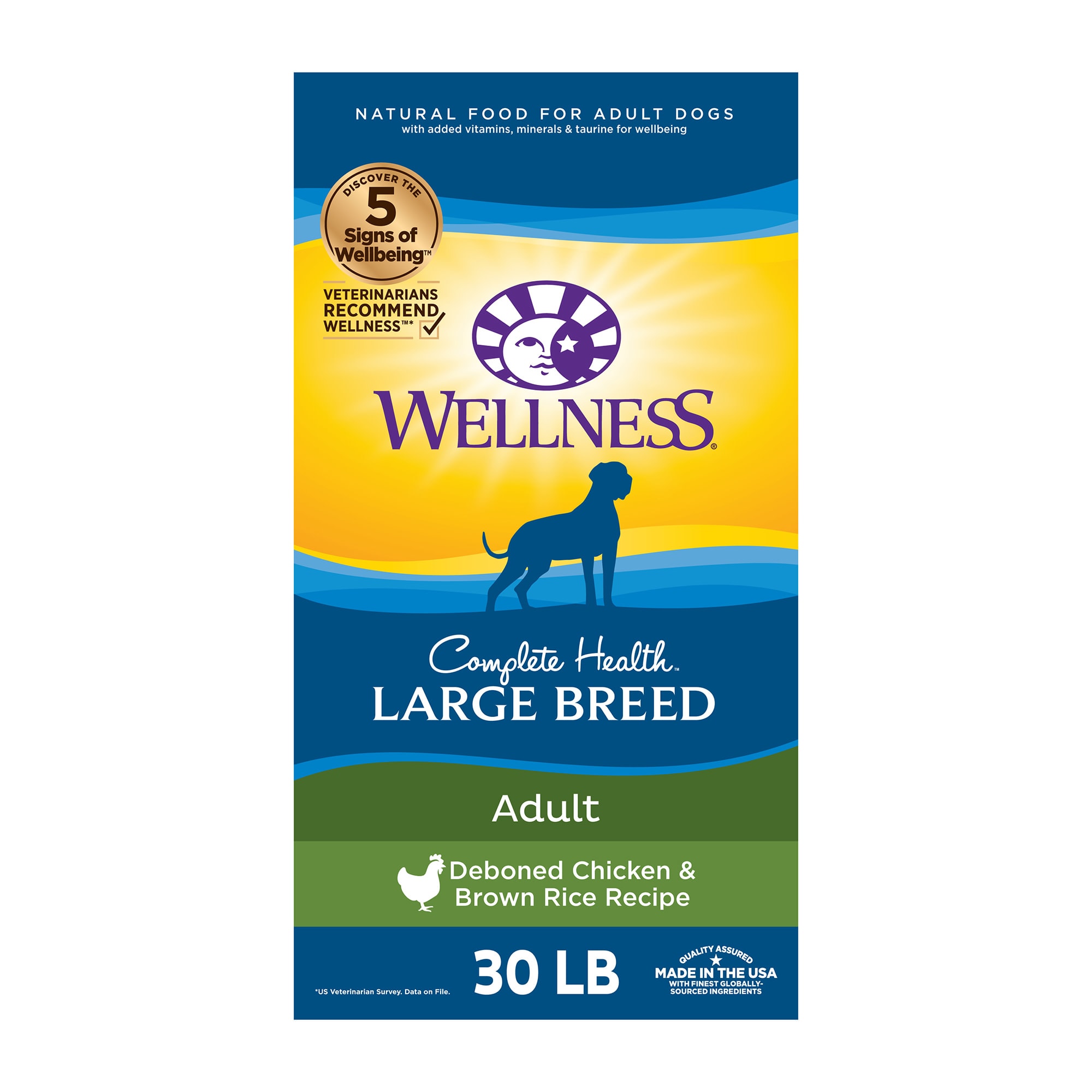 Photos - Dog Food Wellness Complete Health - Dry  for Large Breeds, Adult D 