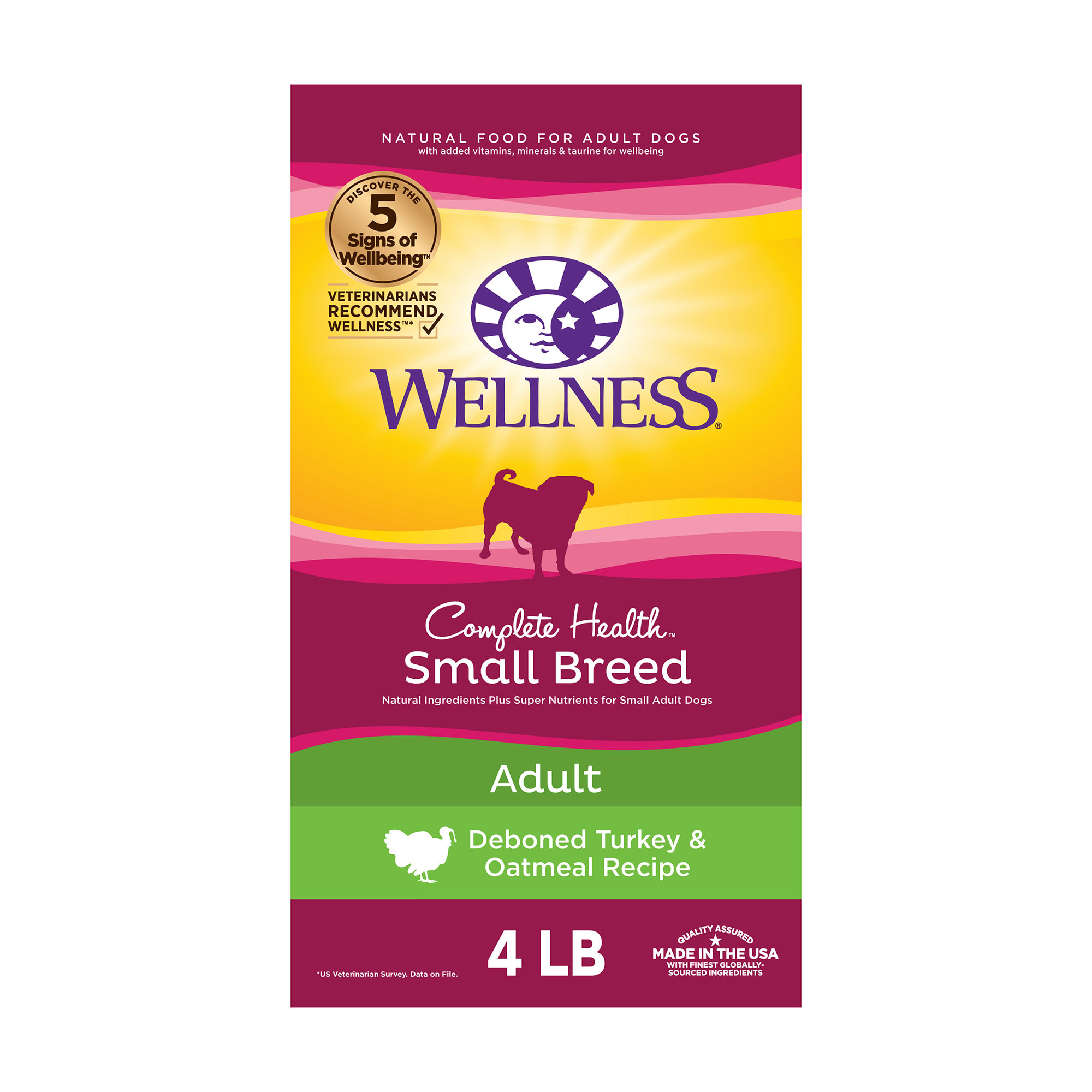 Photos - Dog Food Wellness Complete Health Natural Small Breed Turkey and Oatmeal R 
