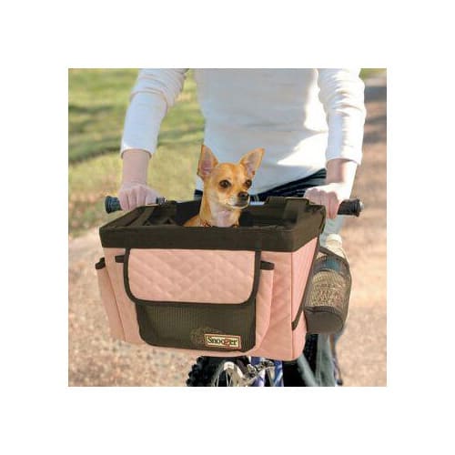 Photos - Pet Carrier / Crate Snoozer Buddy Bike Basket in Pink & Black, Small, Black 85002 