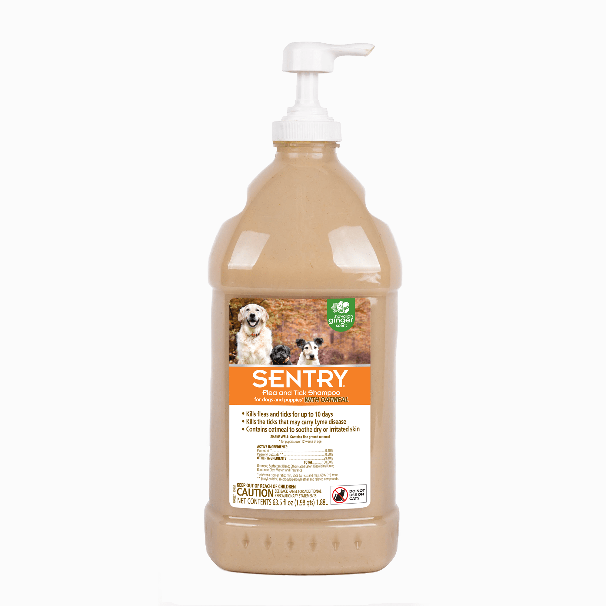 Photos - Dog Medicines & Vitamins Sentry Flea & Tick Shampoo With Oatmeal For Dogs And Puppies, 63.5O 
