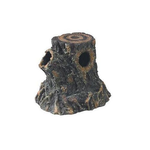 Photos - Other for Aquariums Zilla Stump Den, Small, Brown 100111449 