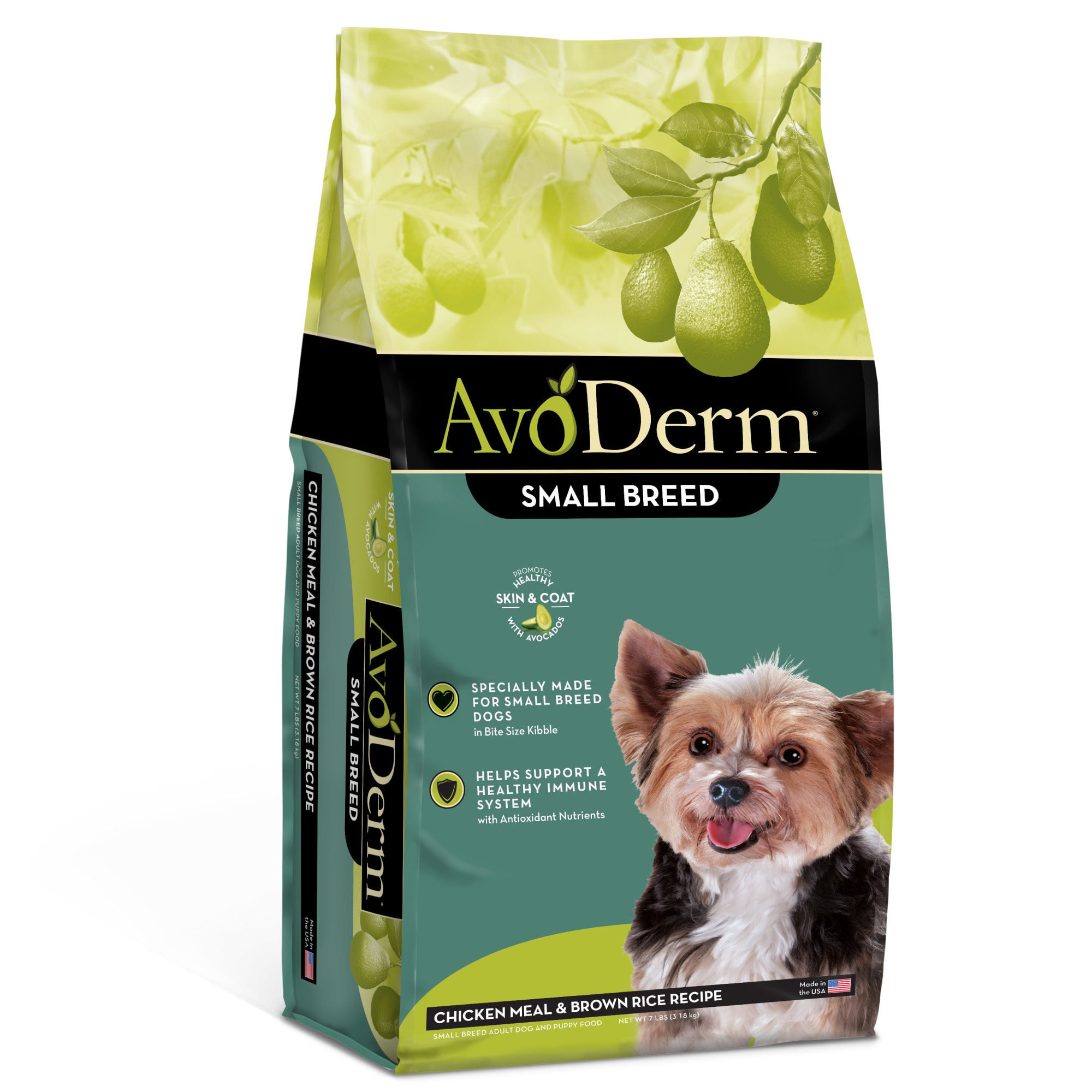 Photos - Dog Food AvoDerm Natural Small Breed Chicken Meal & Brown Rice Recipe Dry D 