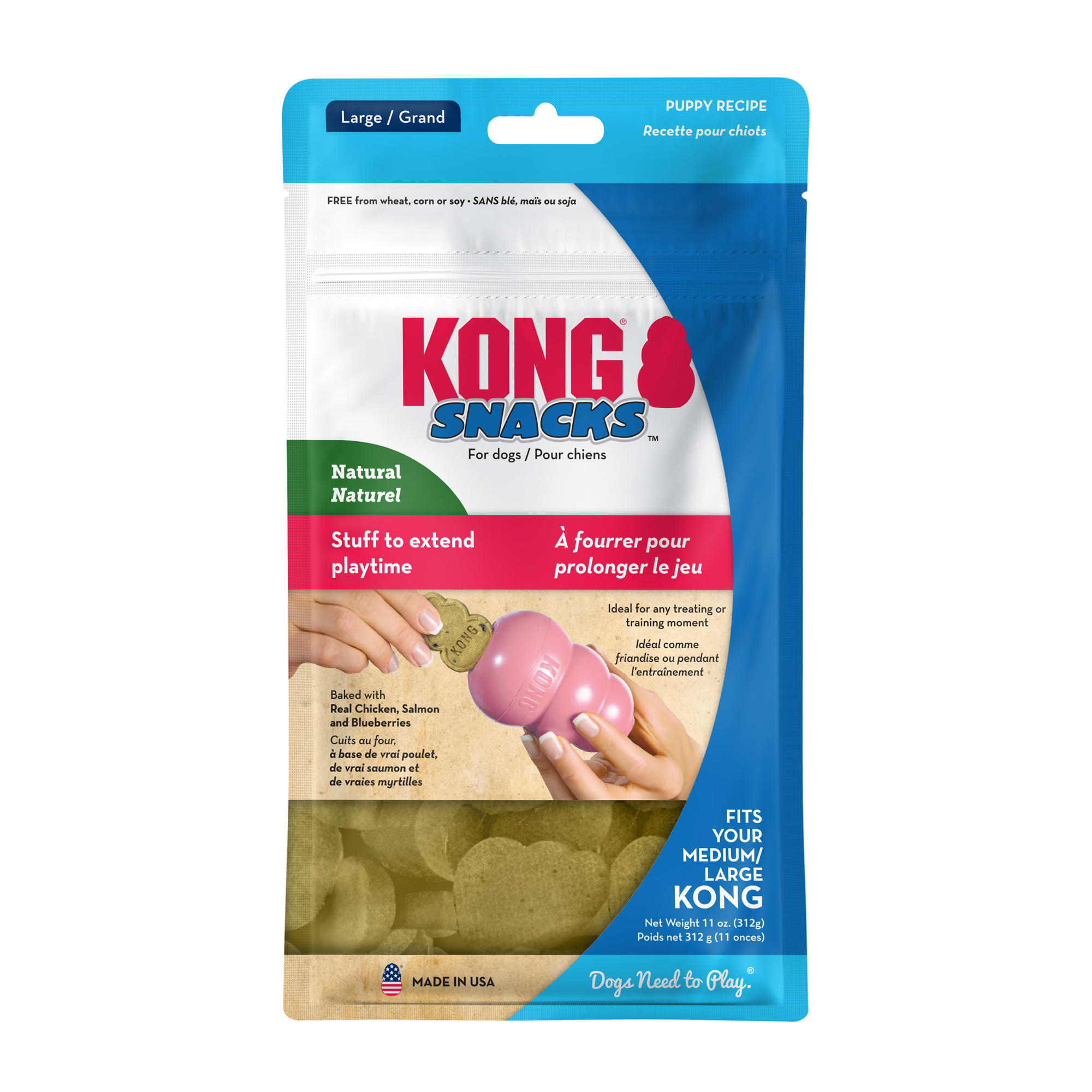 Photos - Dog Food KONG Puppy Snacks Large, 11-Ounce XY1 