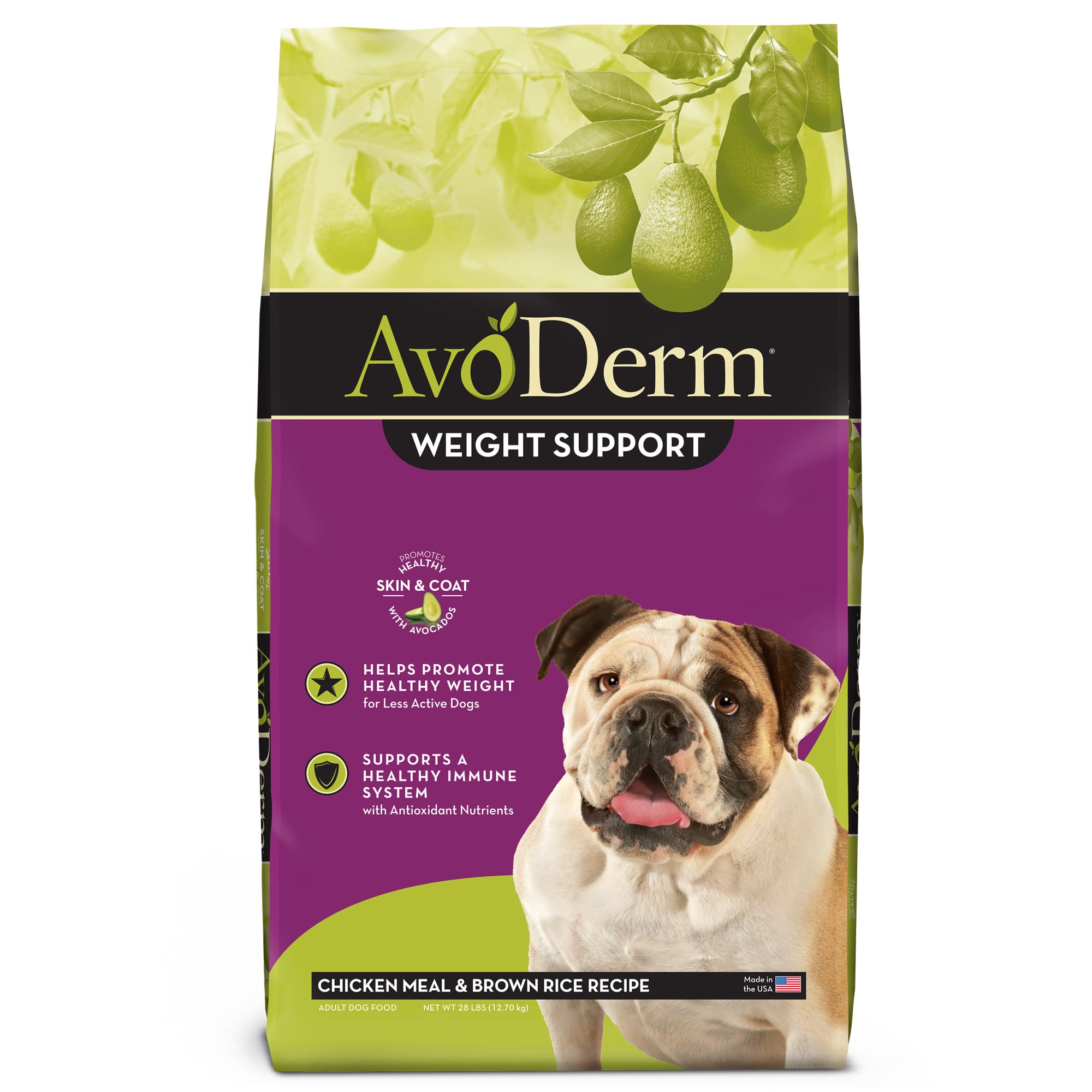Photos - Dog Food AvoDerm Weight Support Chicken Meal & Brown Rice Recipe Dry Dog Fo 