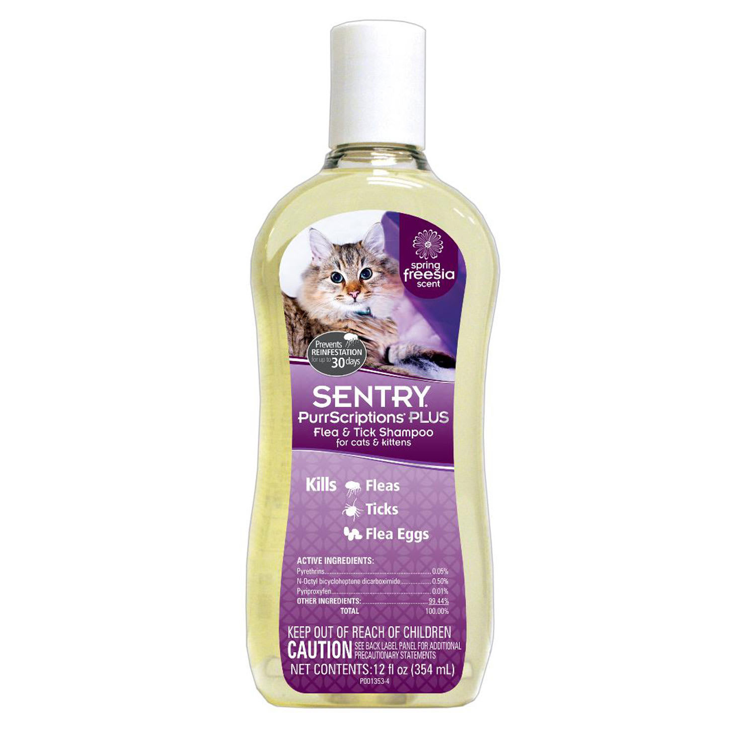 Photos - Dog Medicines & Vitamins Sentry PurrScriptions Plus Flea & Tick Shampoo for Cats & Kittens, 