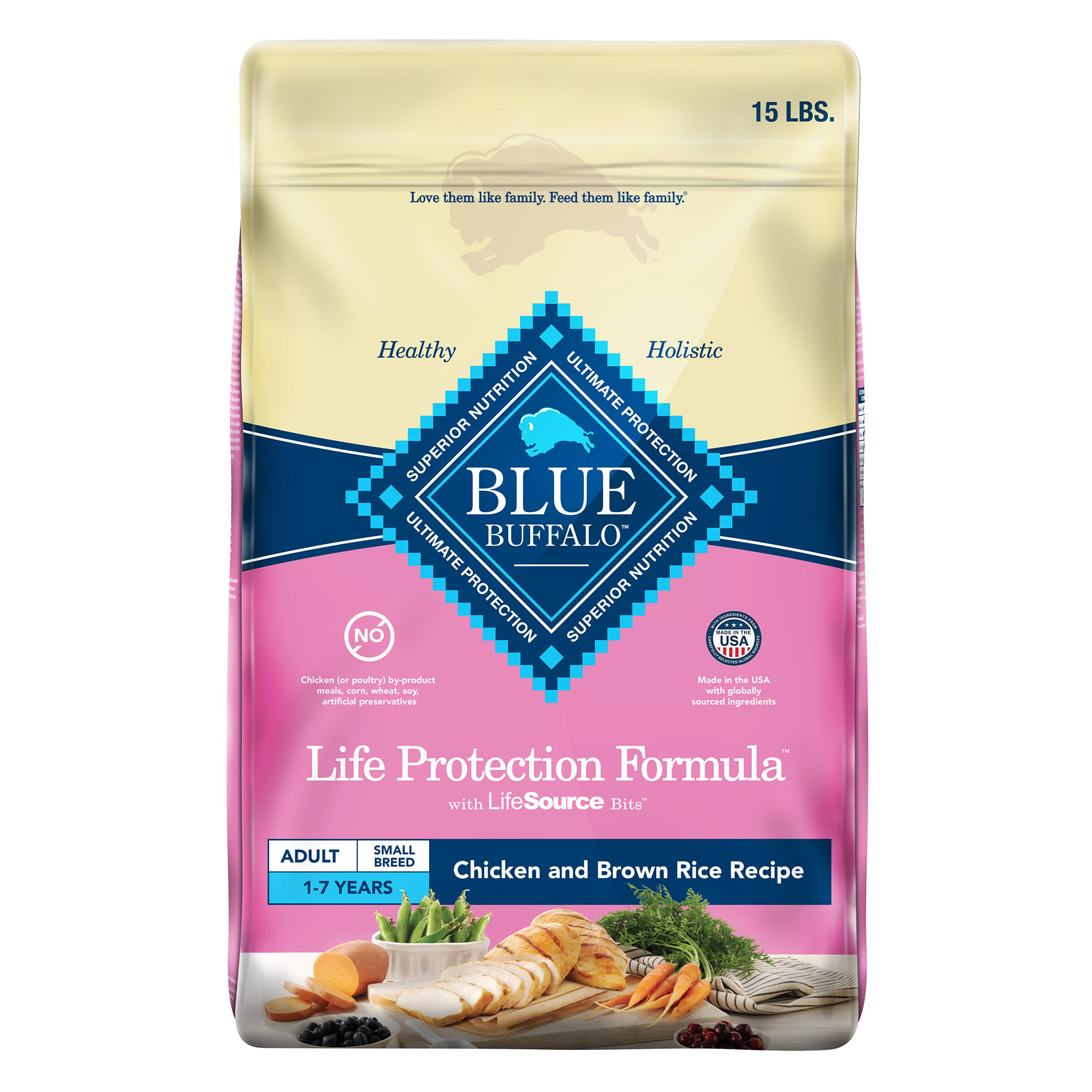 UPC 859610001248 product image for Blue Buffalo Blue Life Protection Chicken & Brown Rice Formula Small Breed Dry D | upcitemdb.com