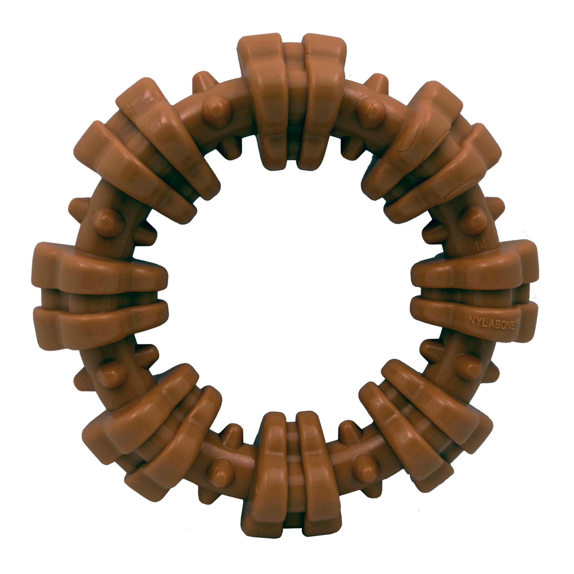 UPC 018214823384 product image for Nylabone Power Chew Textured Chew Ring Dog Toy, X-Large, Brown | upcitemdb.com