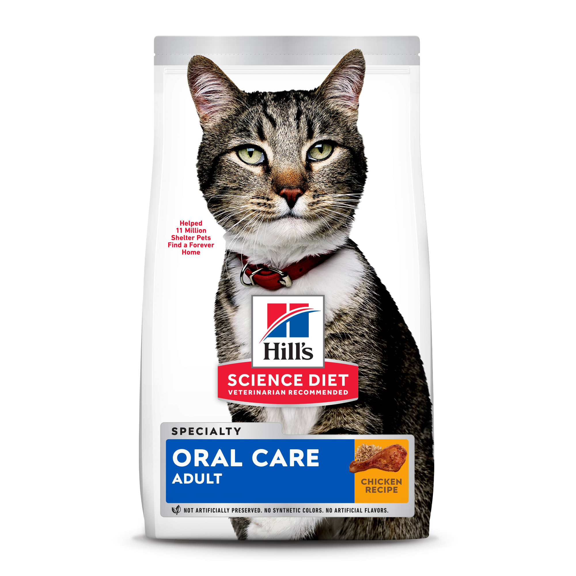 Photos - Cat Food Hills Hill's Hill's Science Diet Adult Oral Care Chicken Recipe Dry , 7 