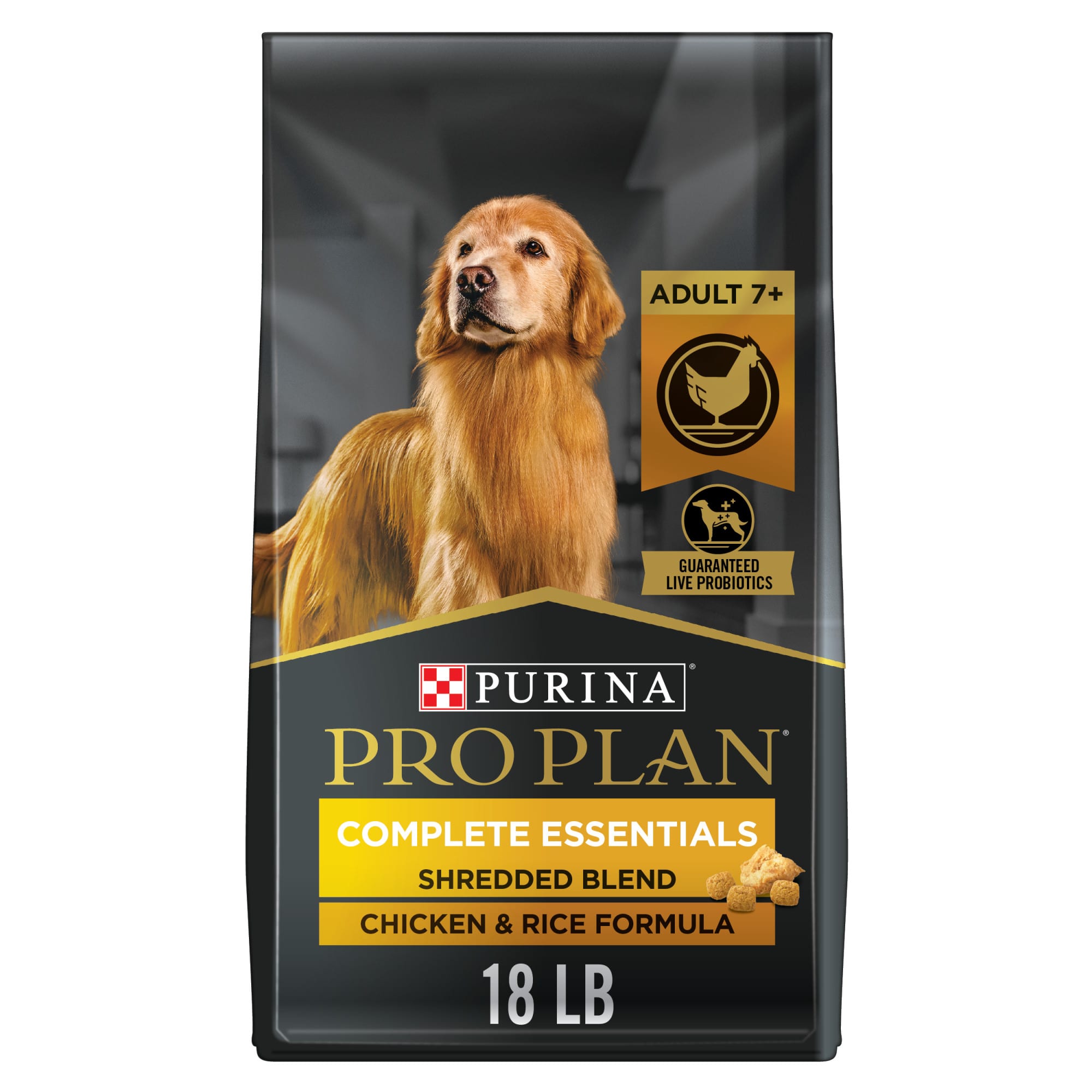 UPC 038100140357 product image for Purina Pro Plan with Probiotics Shredded Blend Chicken & Rice Formula Senior Dry | upcitemdb.com