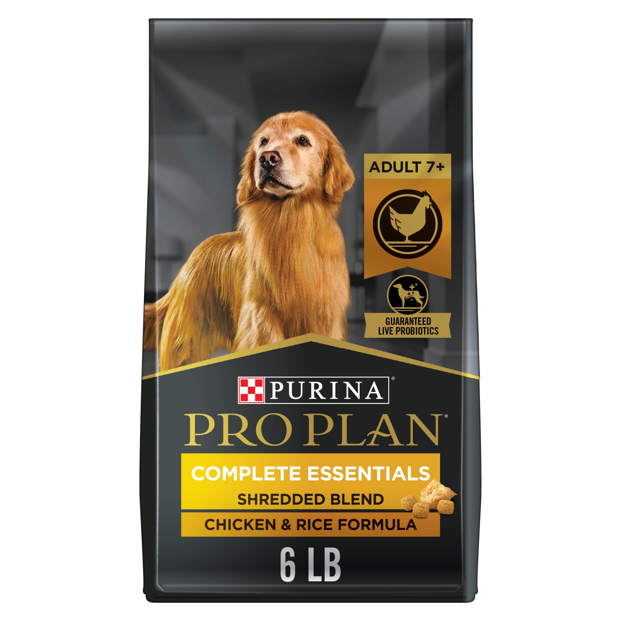 Photos - Dog Food Pro Plan Purina  Purina  with Probiotics Shredded Blend Chicken & R 