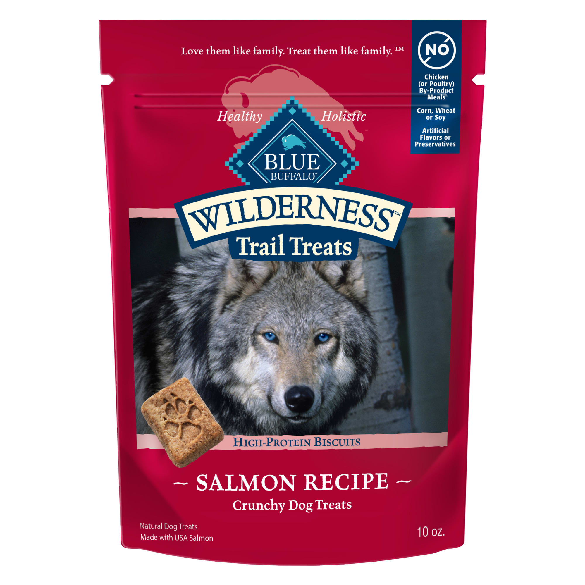 UPC 859610005468 product image for Blue Buffalo Blue Wilderness Trail Treats Salmon Biscuits Dog Treats 10 oz. | upcitemdb.com