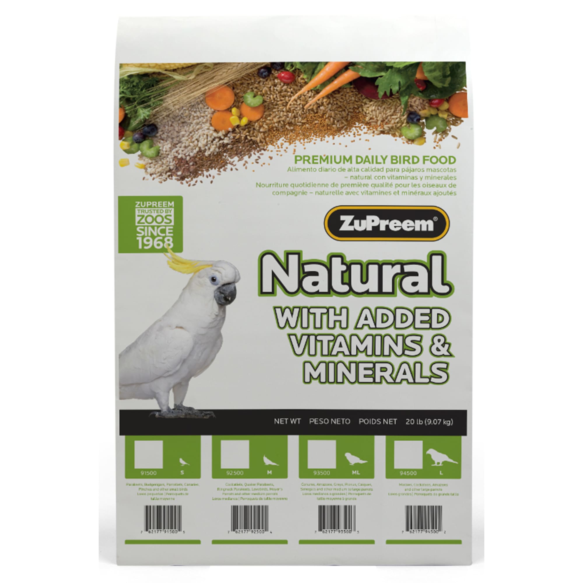 Photos - Bird Food ZuPreem Classic AvianMaintenance Natural Bird Diet for Large Parro 