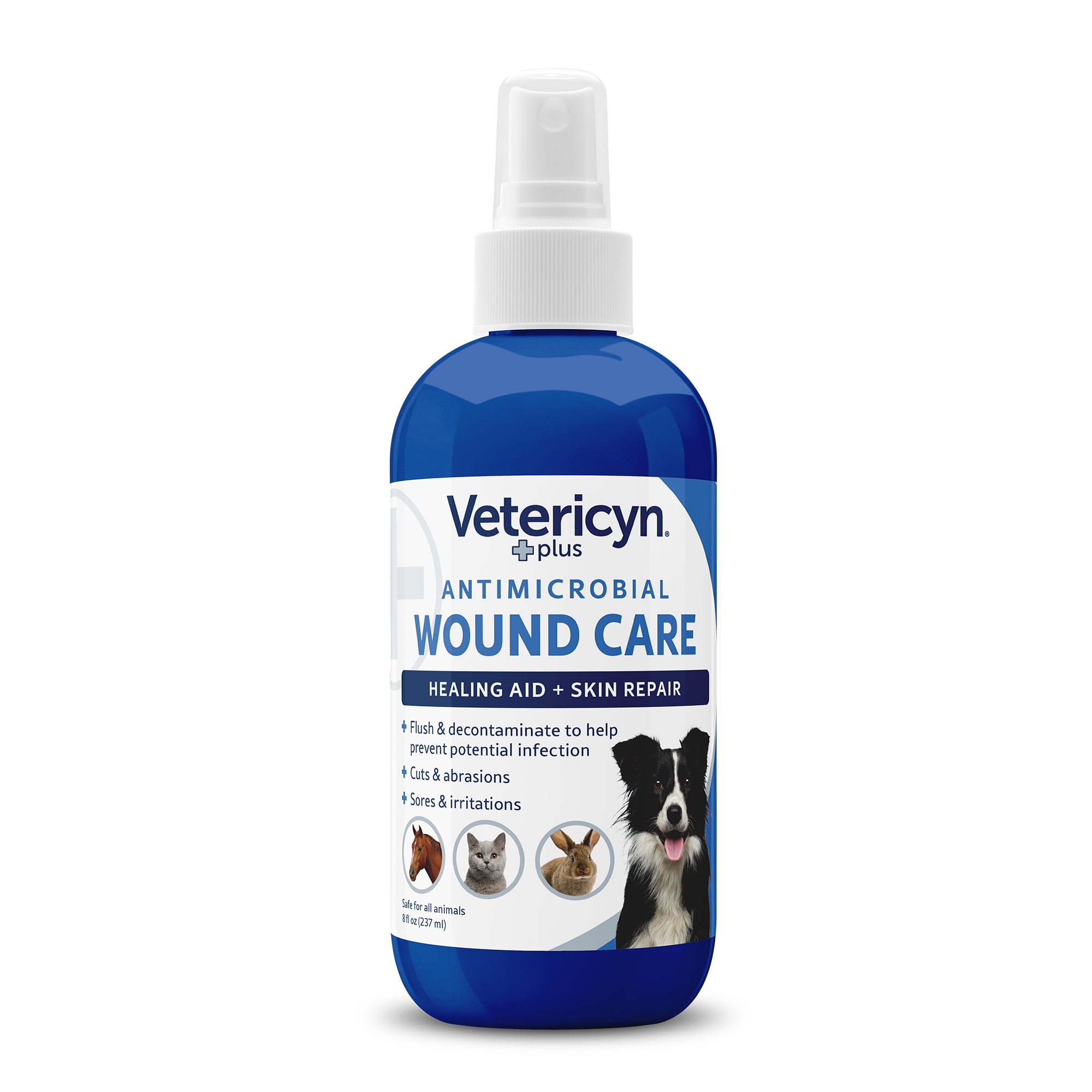 UPC 852009002017 product image for Vetericyn Plus - Wound & Skin Care Antimicrobial Spray (8 FZ), Pain Relief for D | upcitemdb.com