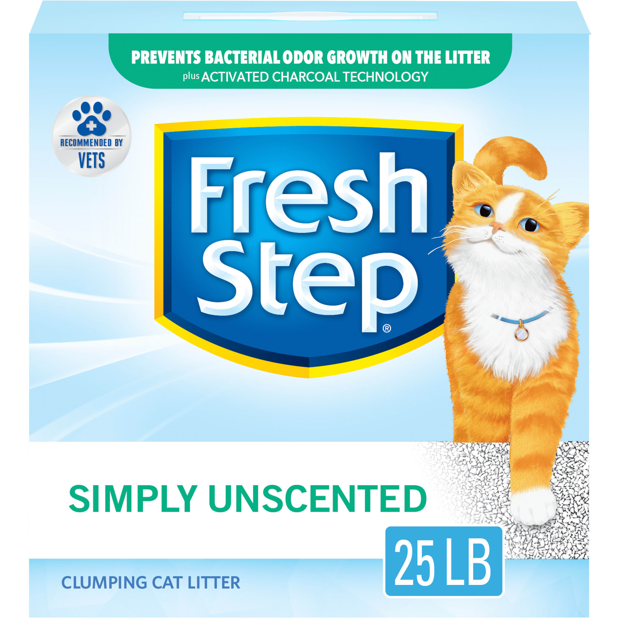Photos - Cat Litter Box / Tray Fresh Step Simply Unscented Clumping Cat Litter, 25 lbs. 44600 