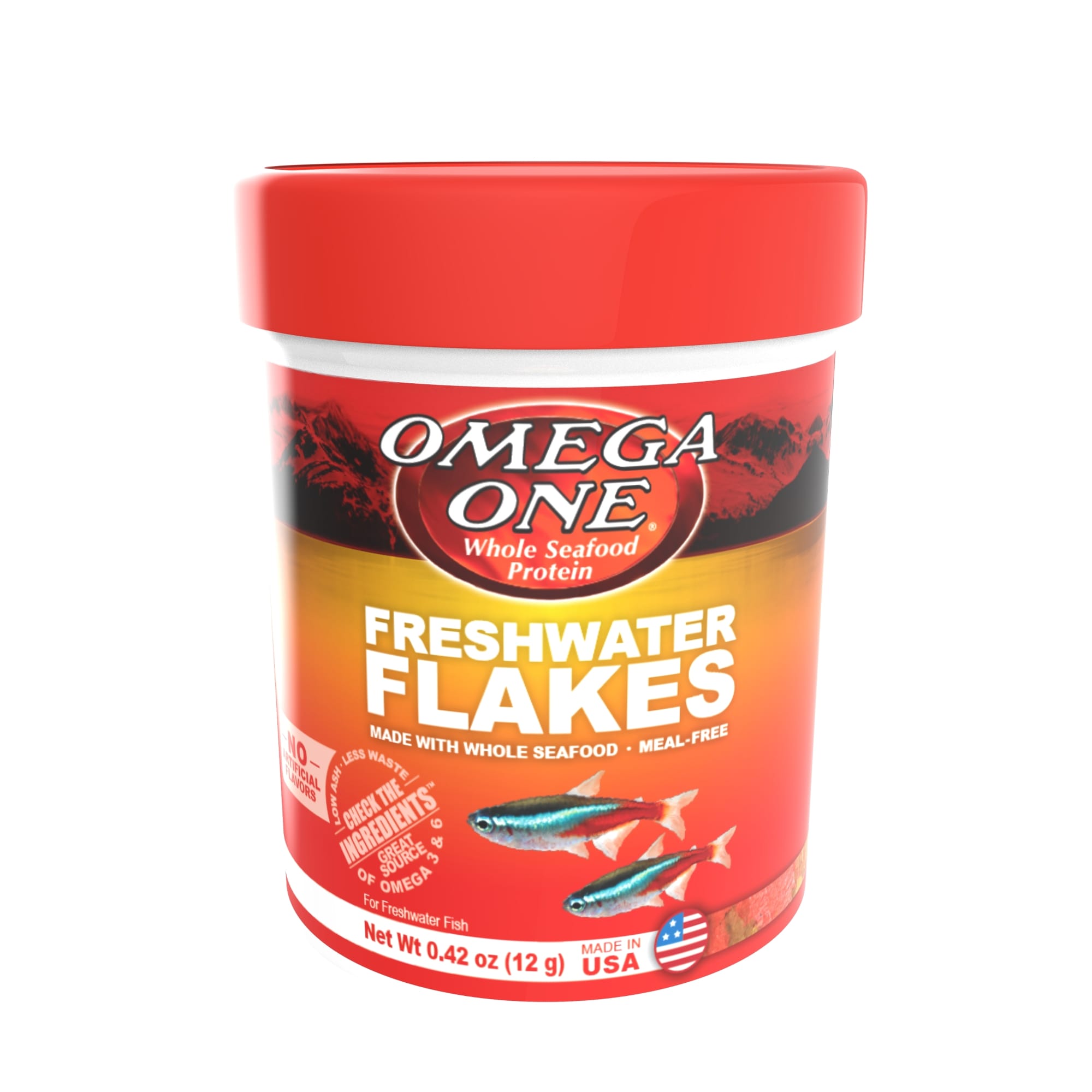 Photos - Fish Food Omega One Freshwater Flakes, .42 oz. 01211 