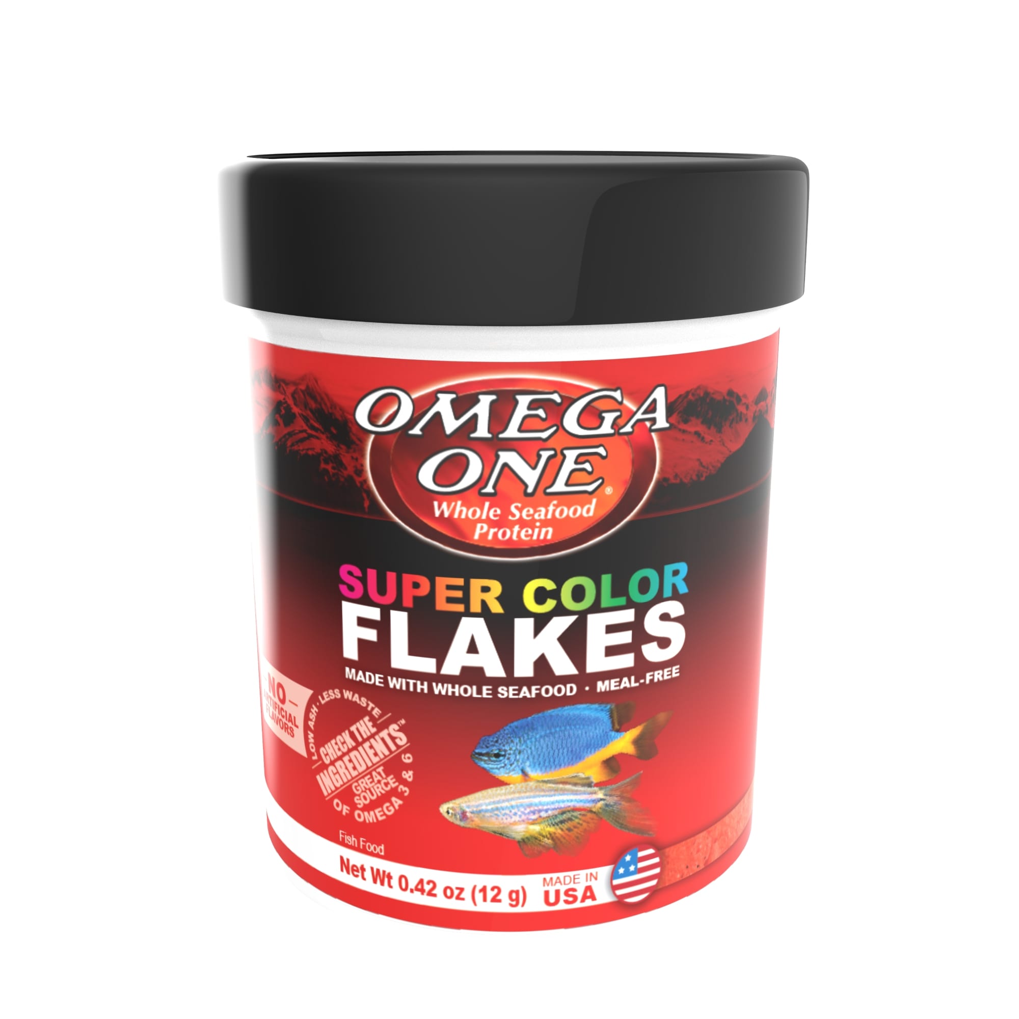 Photos - Fish Food Omega One Super Color Flakes, .42 oz. 91281 