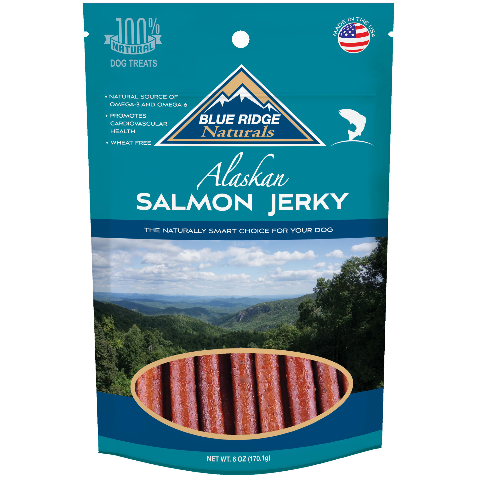 Photos - Dog Food Blue Ridge Naturals Blue Ridge Naturals Salmon Jerky, 6 oz. 60001