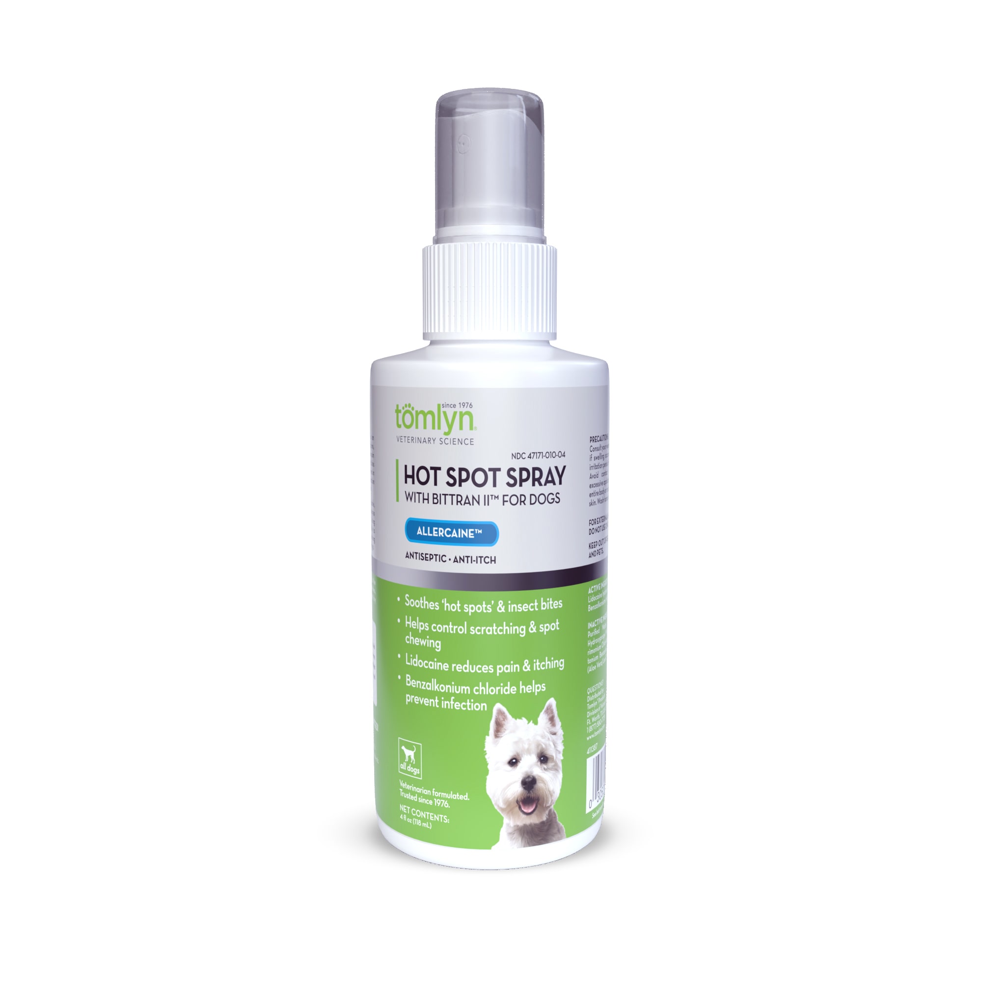 Photos - Other Pet Supplies Tomlyn Tomlyn Allercaine with Bittran II Antiseptic Anti-Itch Spray, 4 FZ