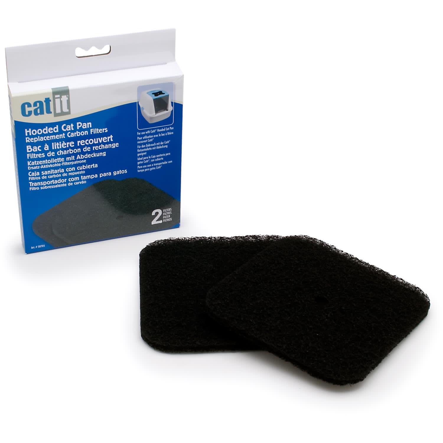 UPC 022517507056 product image for Hagen CatIt Cat Litter Box Replacement Carbon Filters, Pack of 2 filters | upcitemdb.com