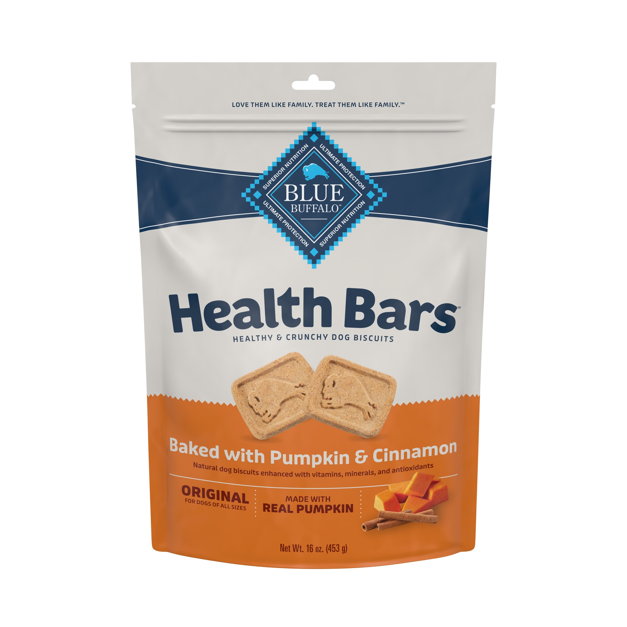 Photos - Dog Food Blue Buffalo Blue Health Bars With Pumpkin and Cinnamon Dog T 