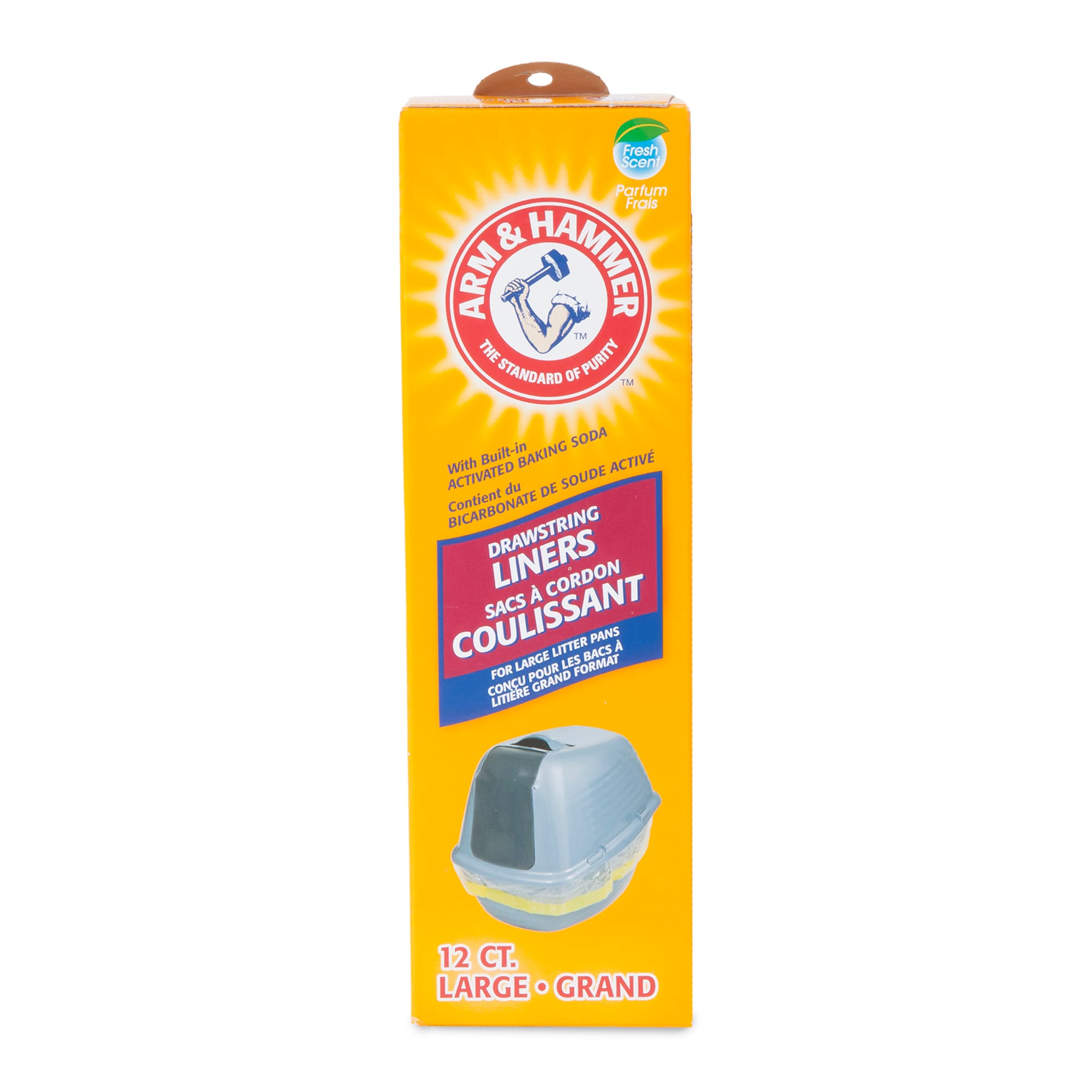 UPC 029695292101 product image for Arm & Hammer Drawstring Liners Large Fresh Scent Cat Litter, Count of 12, White  | upcitemdb.com