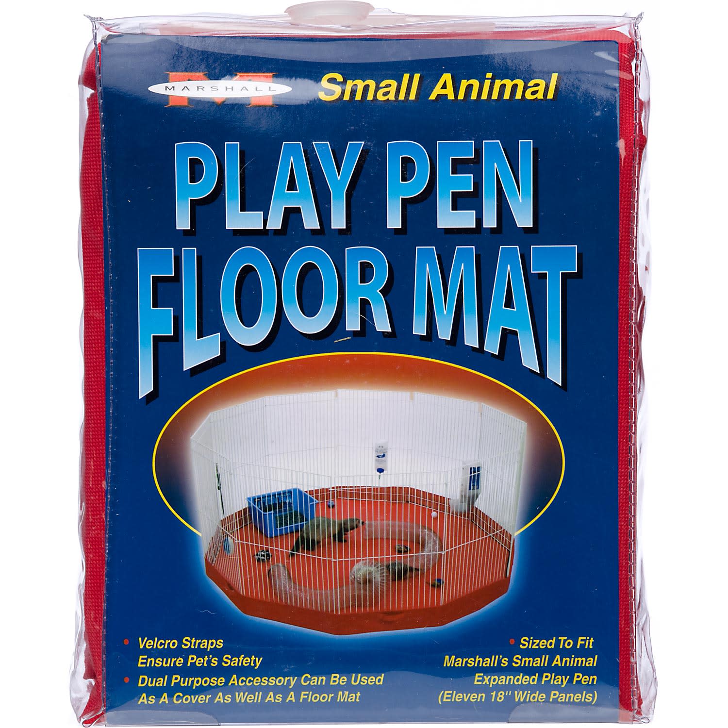 UPC 766501002621 product image for Marshall Pet Products Small Animal Expanded Play Pen Floor Mat, Large, Red | upcitemdb.com
