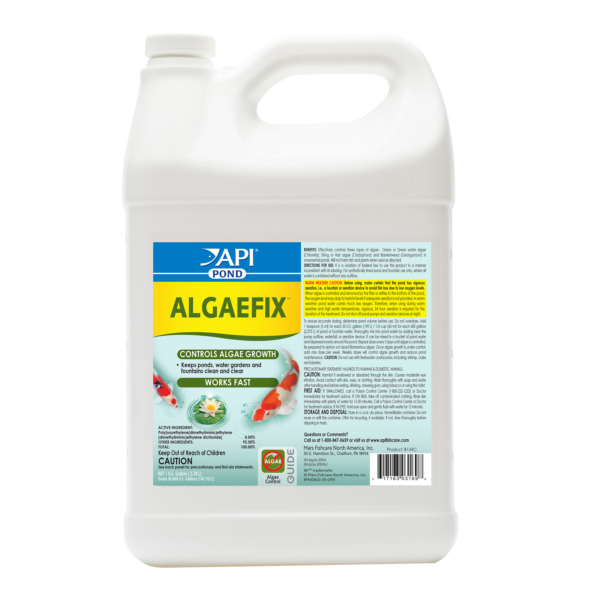 Photos - Aquarium API PondCare AlgaeFix, 1 gallon 169C