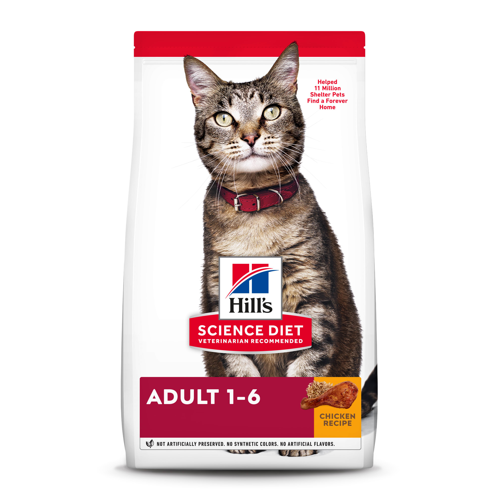 Photos - Cat Food Hills Hill's Hill's Science Diet Adult Chicken Recipe Dry , 7 lbs., 7 lb 