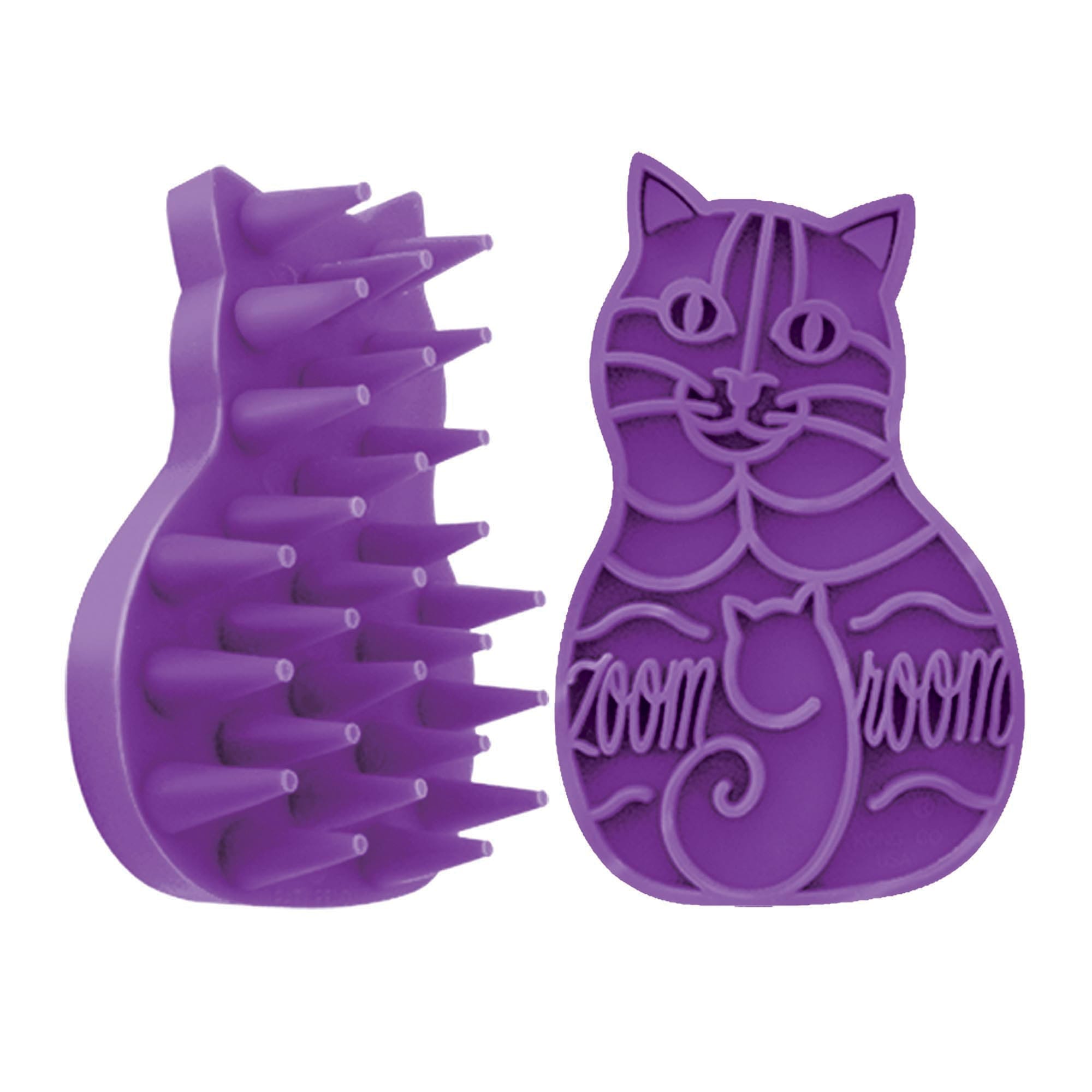 Photos - Pet Comb / Slicker KONG Cat Zoom Groom Brush, 4 IN, Blue KC-CZG 