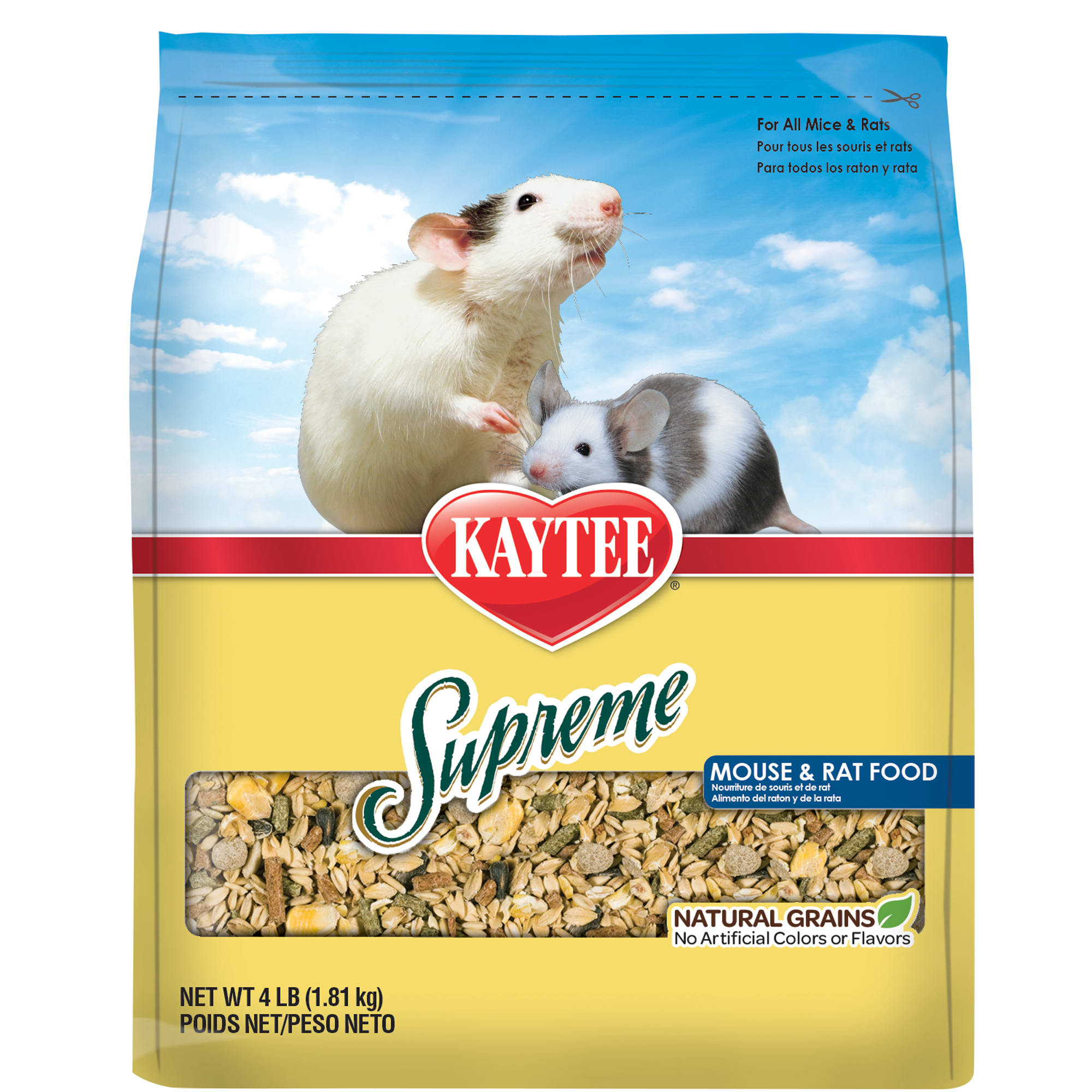 Photos - Aquarium Lighting Kaytee Supreme Daily Blend Rat & Mouse Food, 4 LBS 50120 