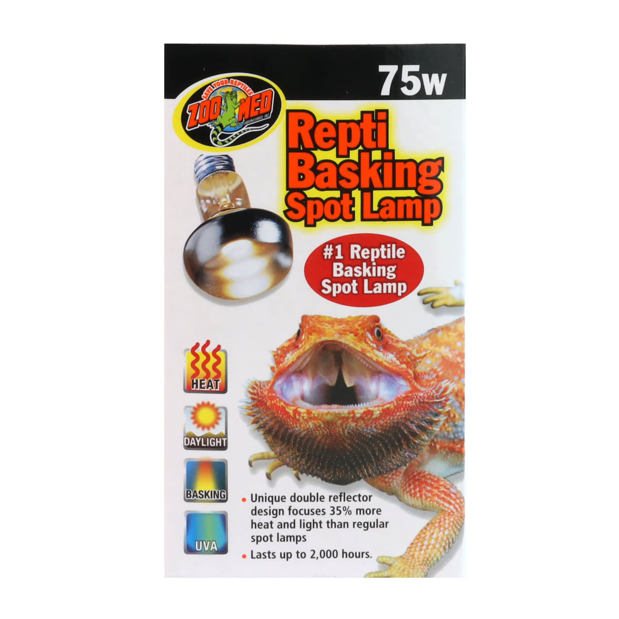Photos - Other for Aquariums Zoo Med Repti Basking Spot Lamp, 75 Watts ZMSL75 