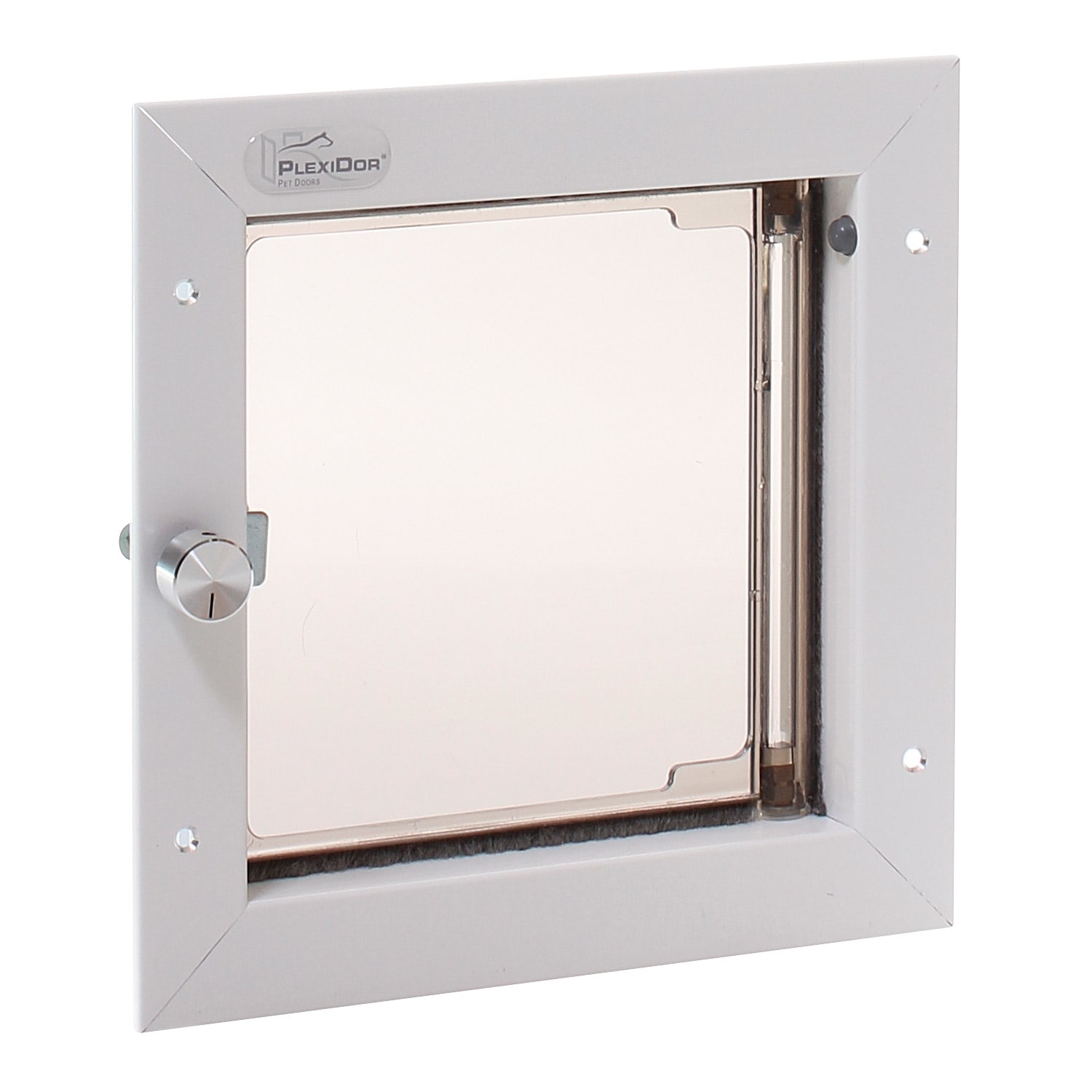 Photos - Pet Carrier / Crate Plexidor PlexiDor Door Mount Pet Door in White, Small, White PD DOOR SM WH