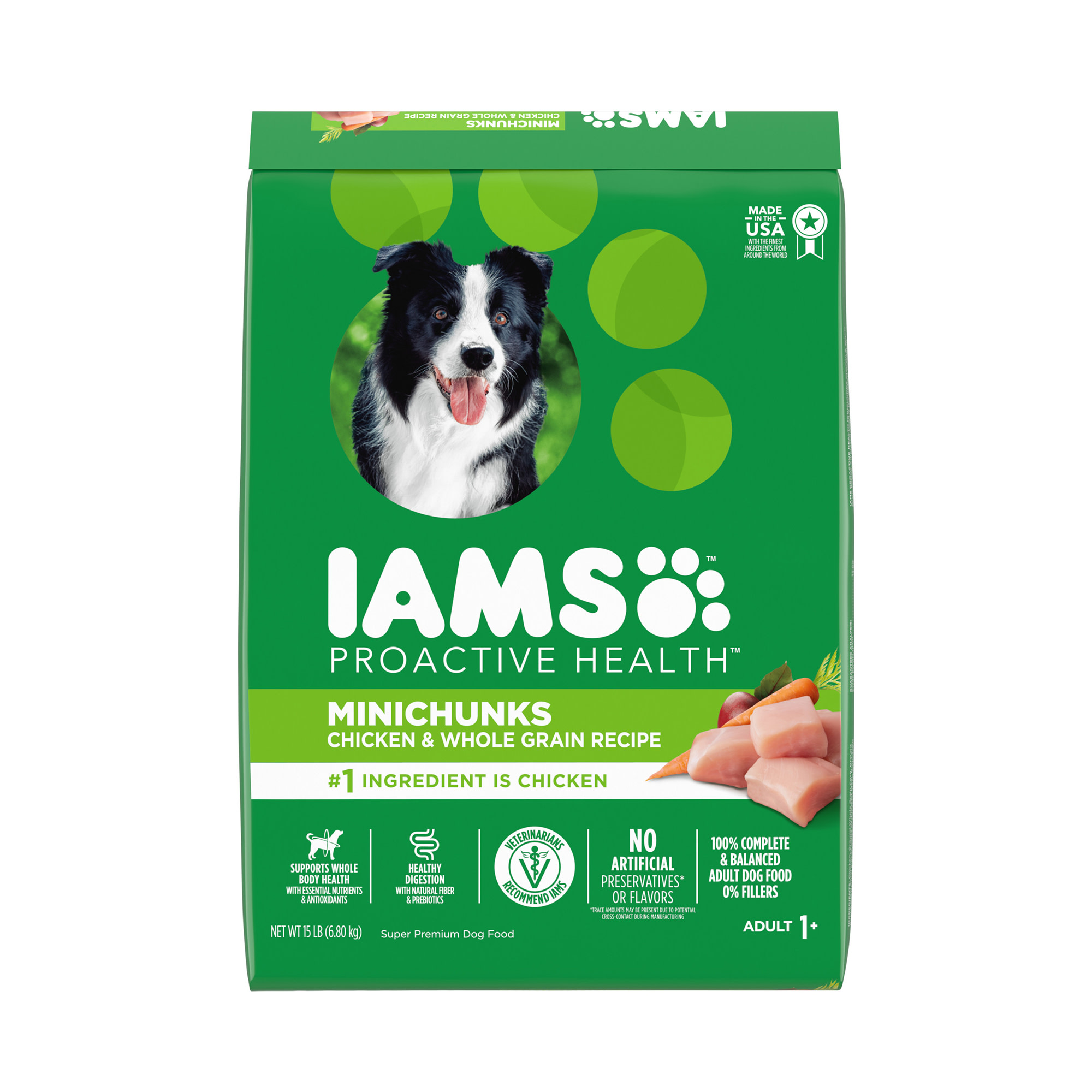 Photos - Dog Food IAMS ProActive Health Small  Minichunks with Real Chicken and 