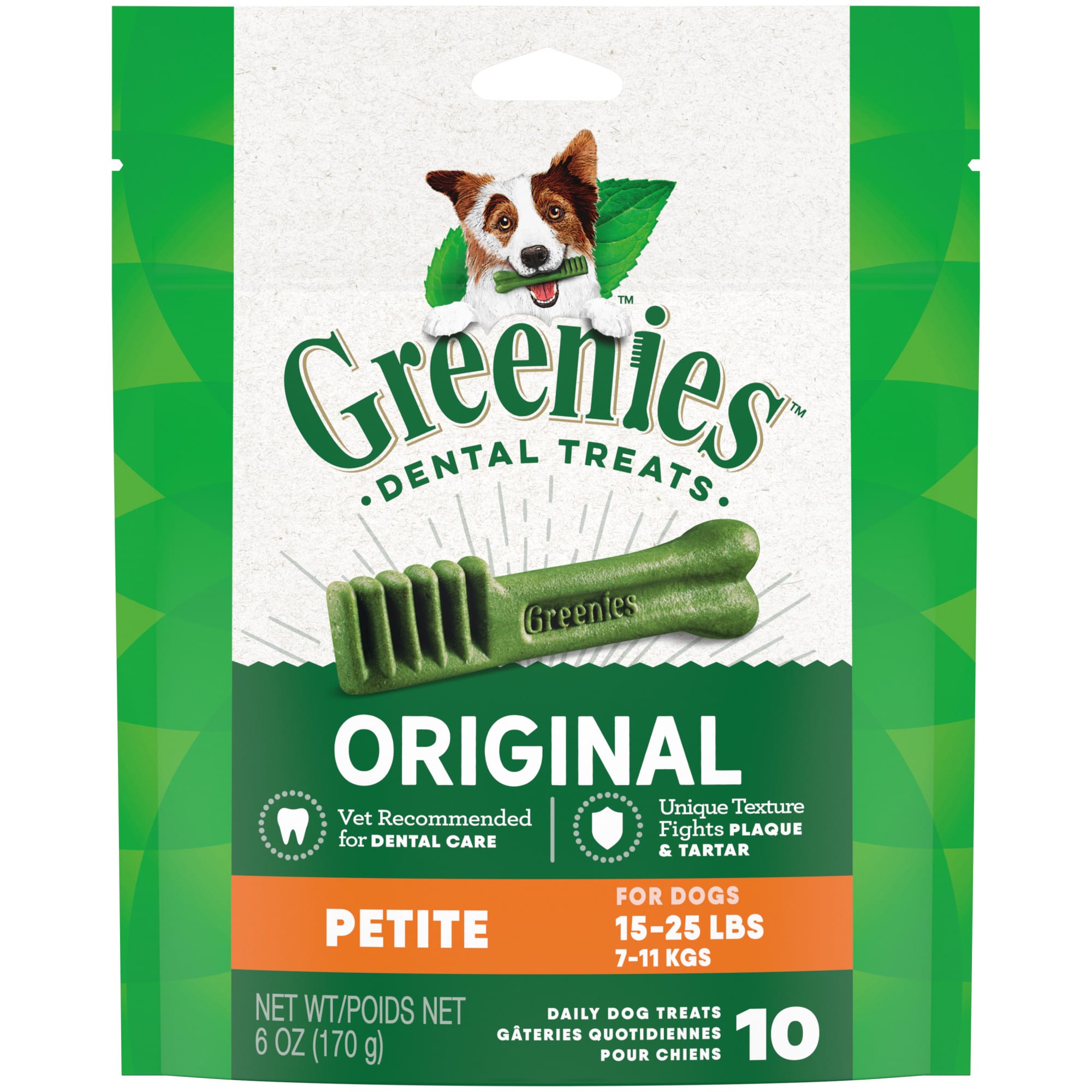Photos - Dog Food Greenies Original Petite Dental Dog Treats, 6 oz., Count of 10, 6 