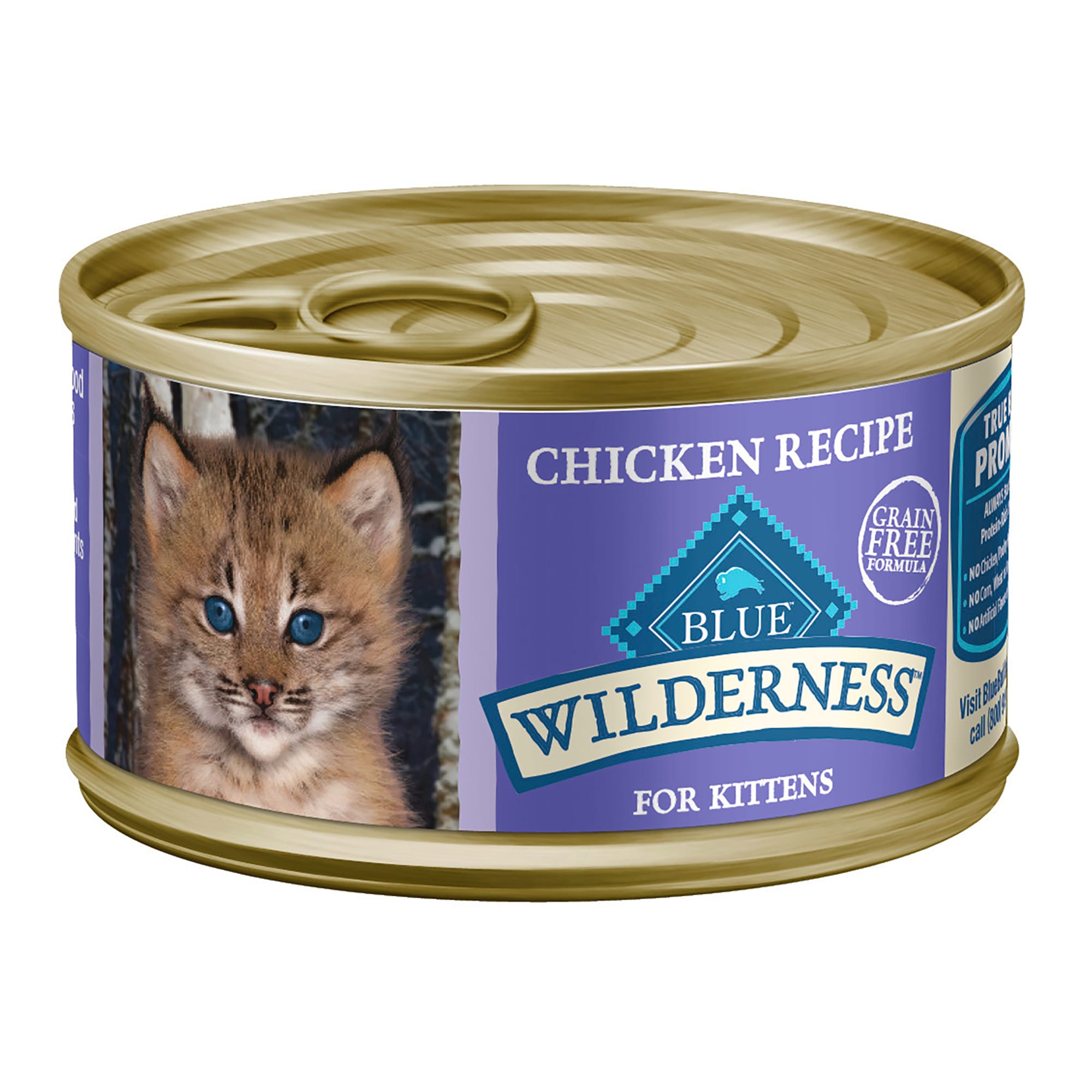 UPC 859610006212 product image for Blue Buffalo Wilderness High-Protein Grain-Free Chicken Pate Recipe Wet Kitten F | upcitemdb.com