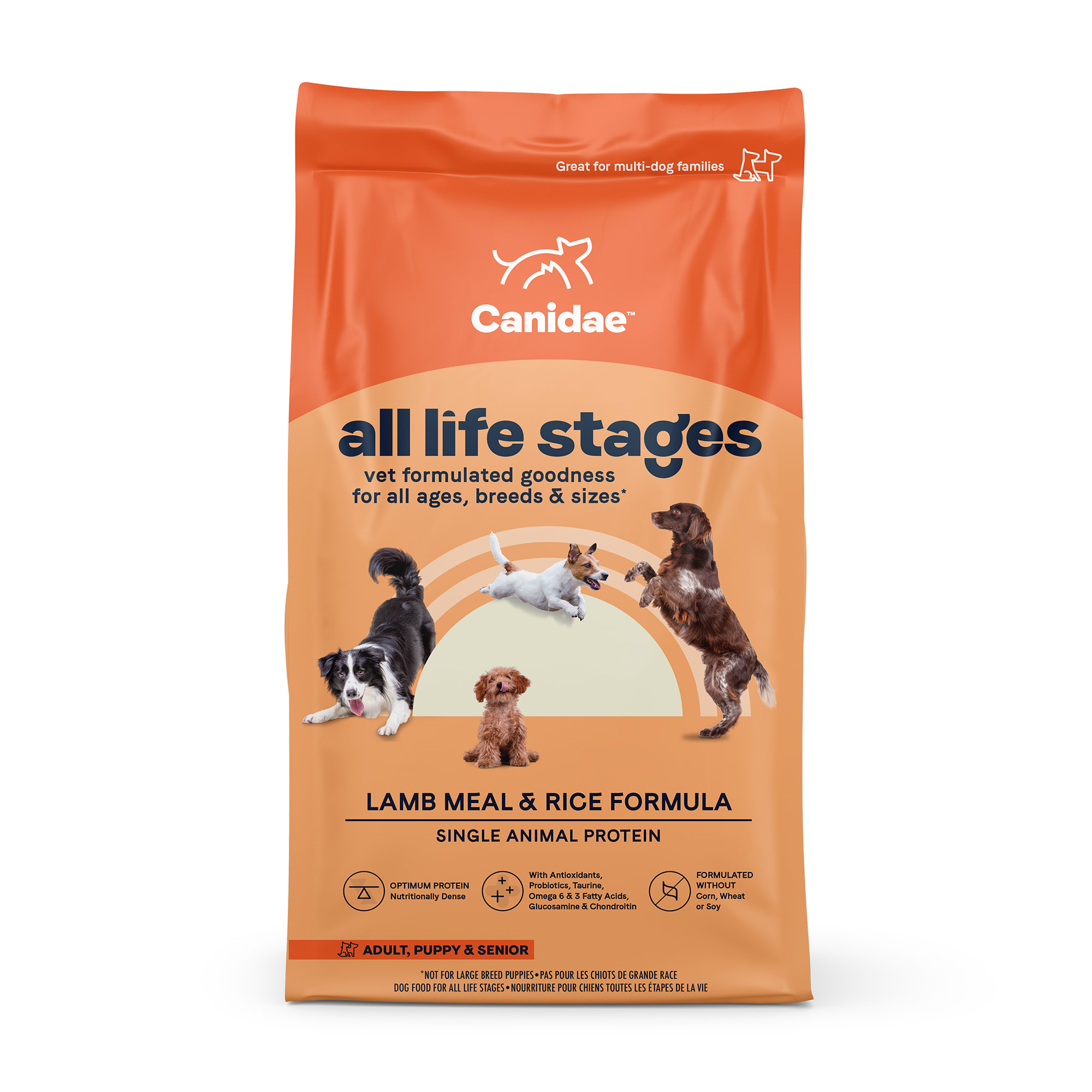Photos - Dog Food Canidae  Vet Formulated Rice & Lamb  for All Life Stages, 
