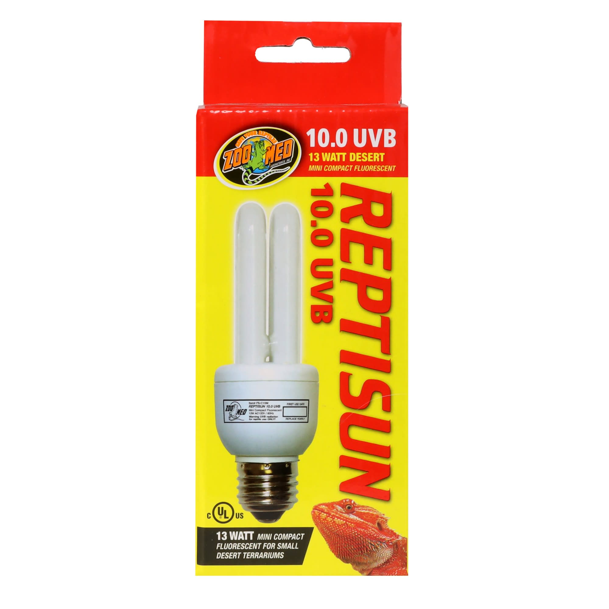 Photos - Other for Aquariums Zoo Med ReptiSun 10.0 Mini Compact Fluorescent Lamp, 13 Watts FS-C 
