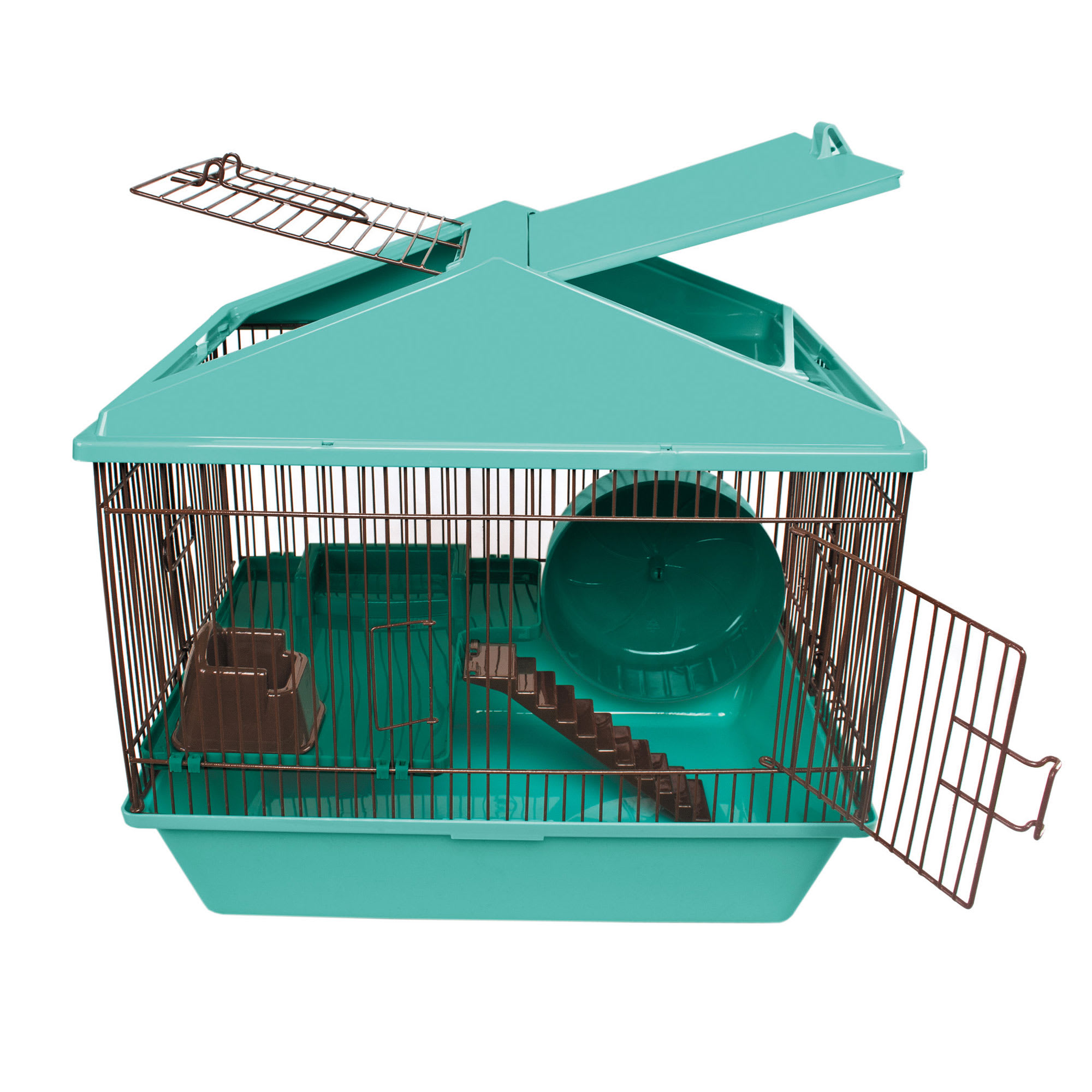 Photos - Rodent Cage / House WARE WARE 2 Level Small Animal House, 16" L x 12" W x 15" H, 16 IN, Brown