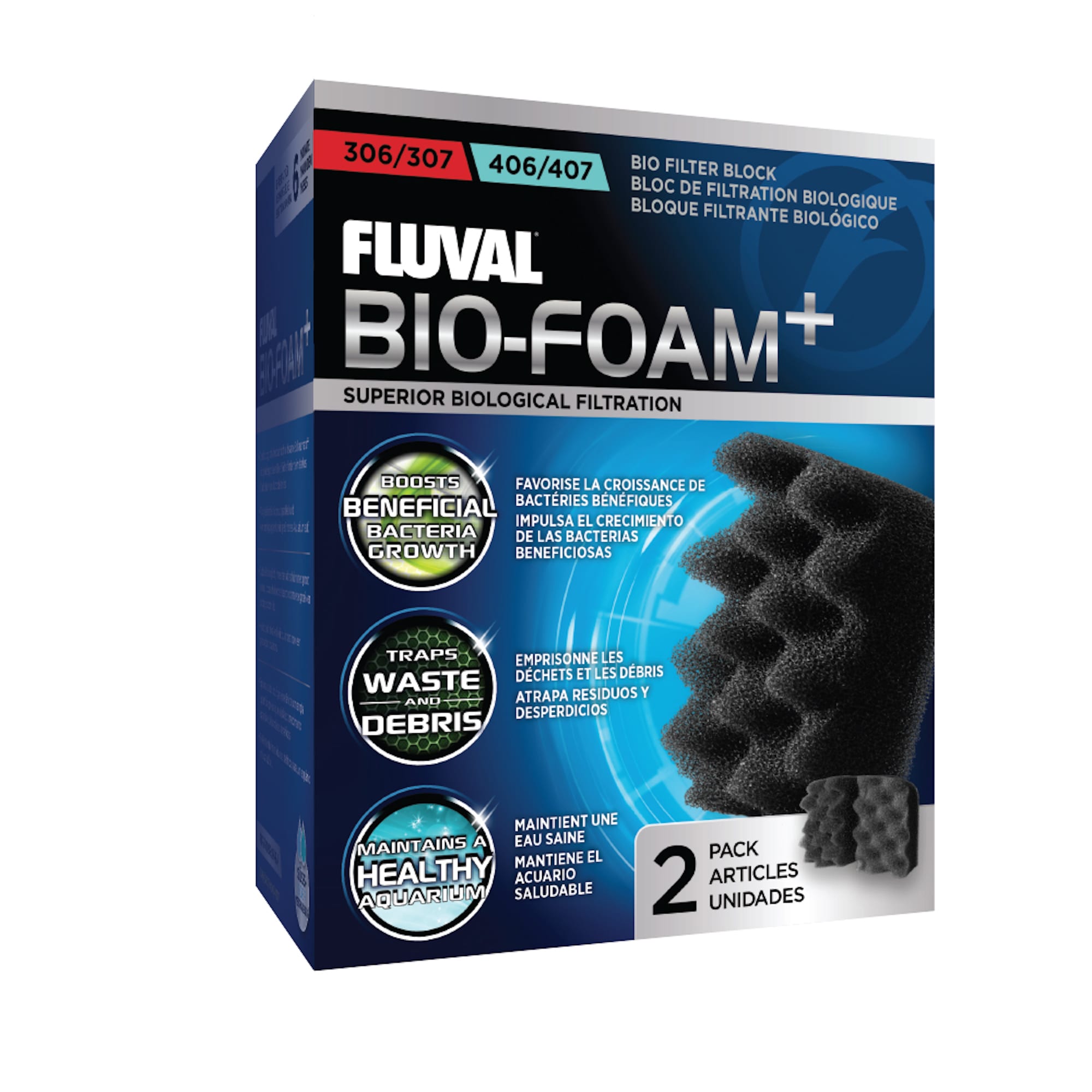 UPC 015561102377 product image for Fluval Bio-Foam Inserts, for 304-306 & 404-406 Canister Filters | upcitemdb.com