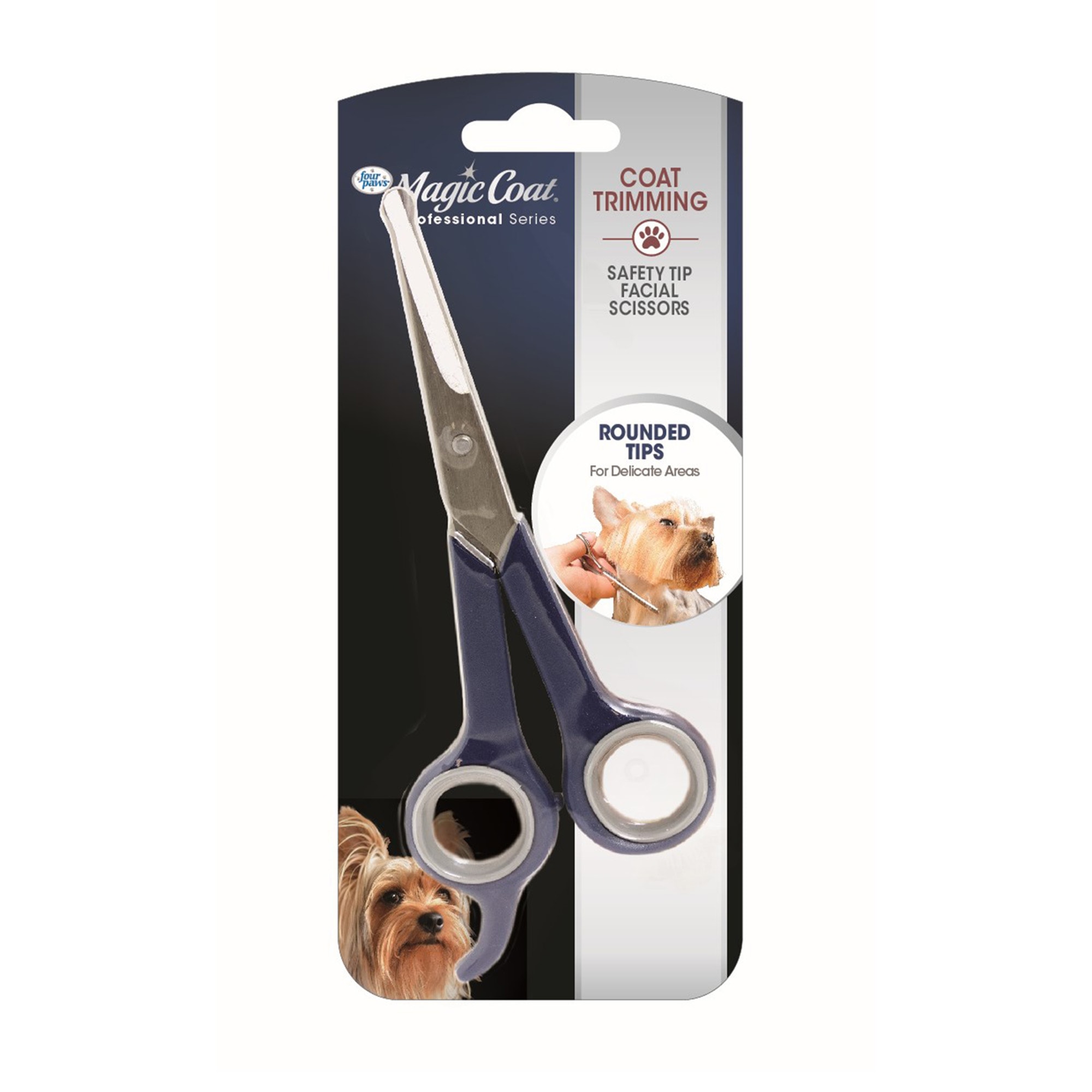 Photos - Pet Comb / Slicker Four Paws Four Paws Magic Coat Ear & Eye Dog Grooming Scissors, 6" L X 2.5