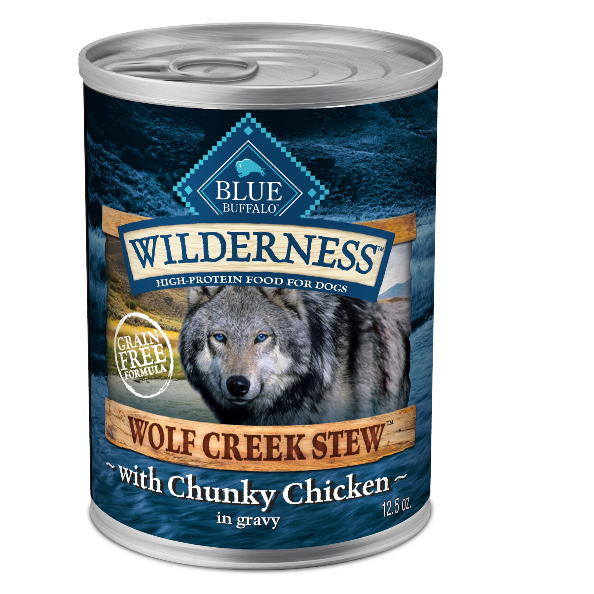 Photos - Dog Food Blue Buffalo Blue Wilderness Wolf Creek Stew Chunky Chicken S 