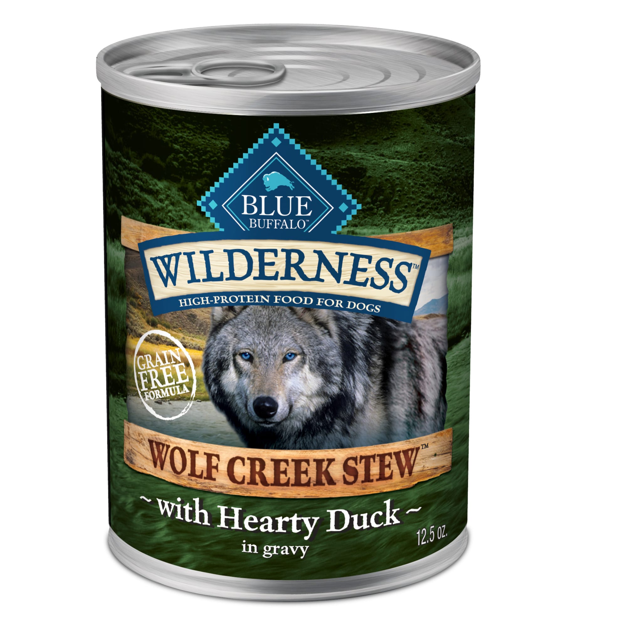 UPC 840243107247 product image for Blue Buffalo Blue Wilderness Wolf Creek Stew Hearty Duck Stew Wet Dog Food, 12.5 | upcitemdb.com