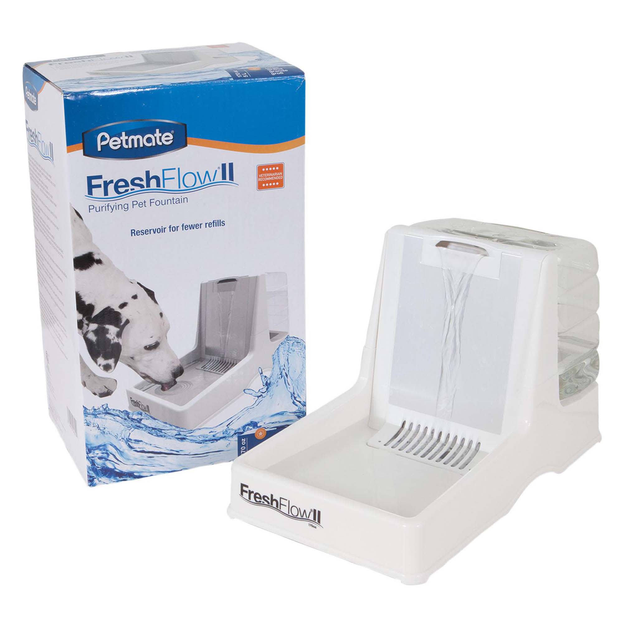 UPC 029695248191 product image for Petmate White Reflection Pond Fresh Flow Pet Fountain 170 oz., Large, White | upcitemdb.com