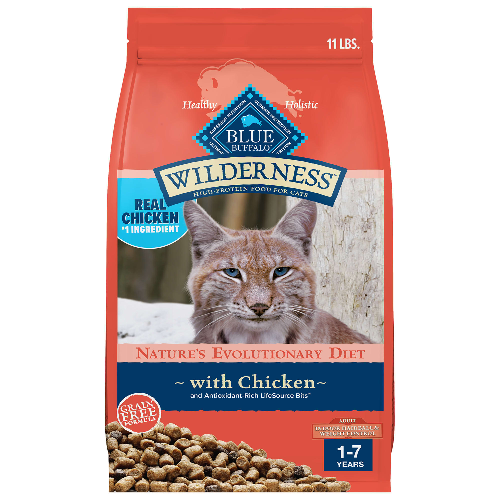 Photos - Cat Food Blue Buffalo Blue Wilderness Natural Adult High Protein Indoo 