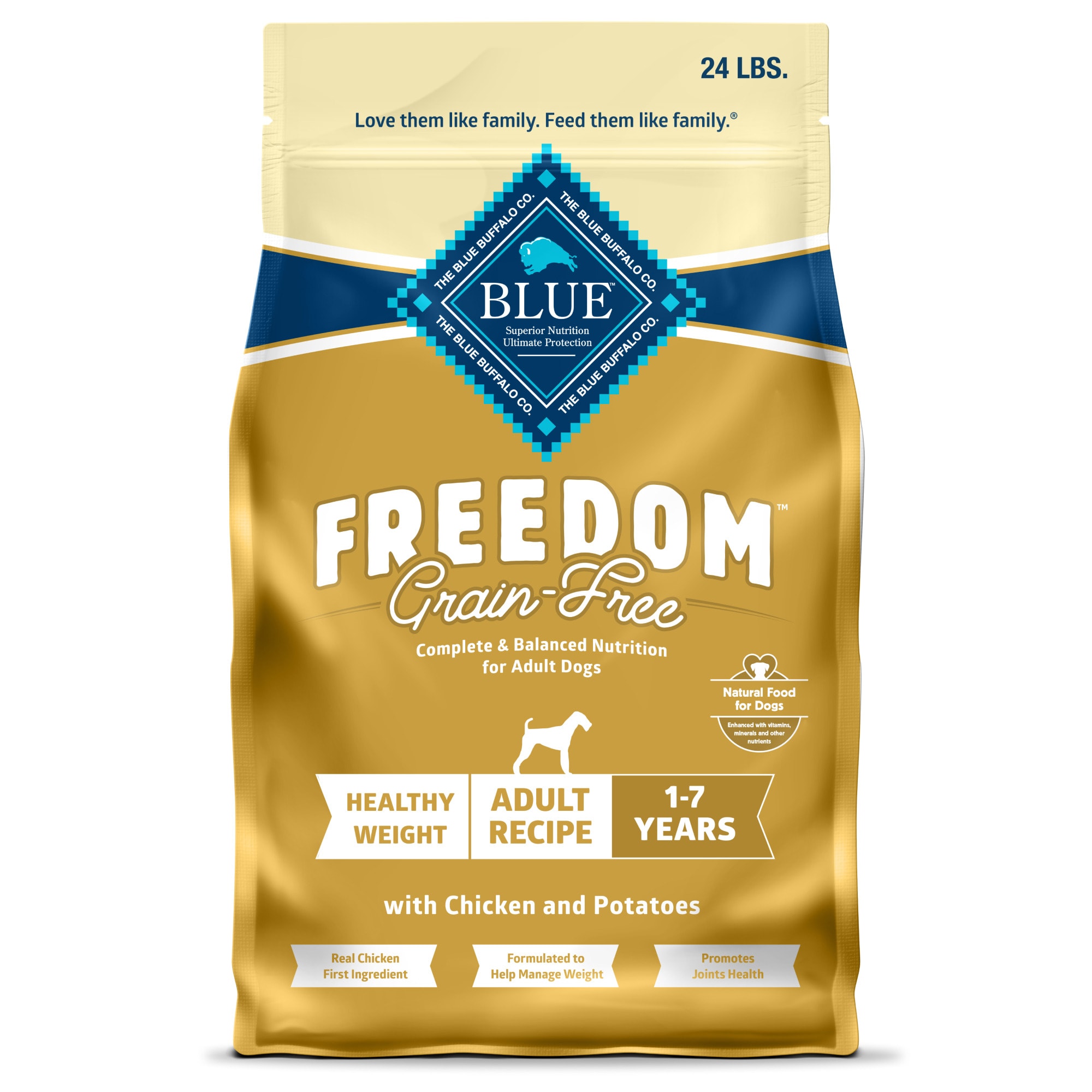 Photos - Dog Food Blue Buffalo  Grain Free & Gluten Free  for Weight C 