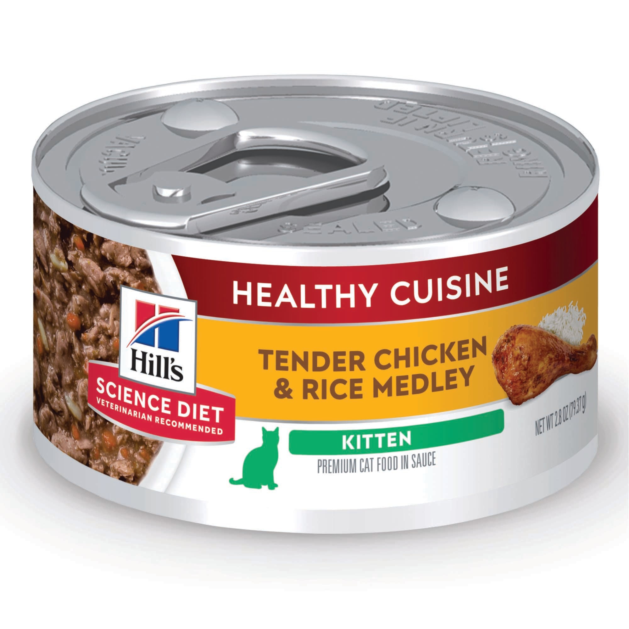 UPC 052742007168 product image for Hill's Science Diet Kitten Healthy Cuisine Tender Chicken & Rice Medley Canned W | upcitemdb.com