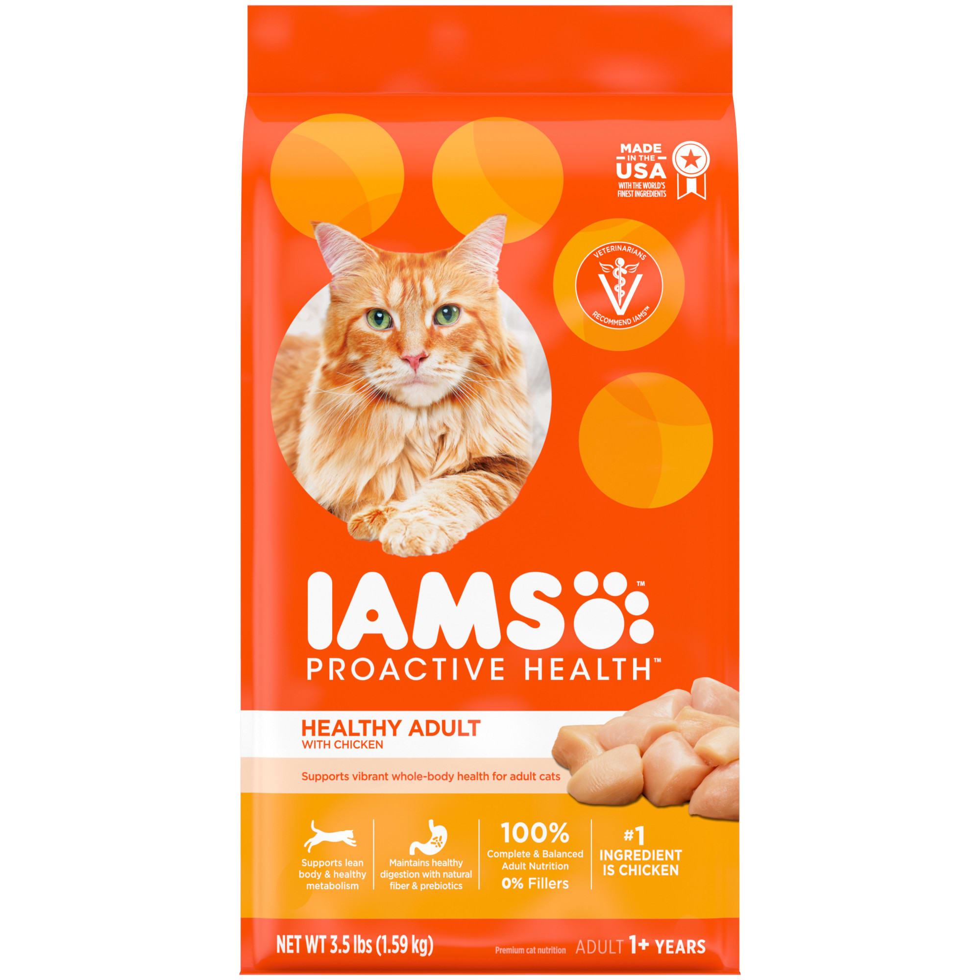 Photos - Cat Food IAMS ProActive Health with Chicken Adult Dry , 3.5 lbs. 10241 