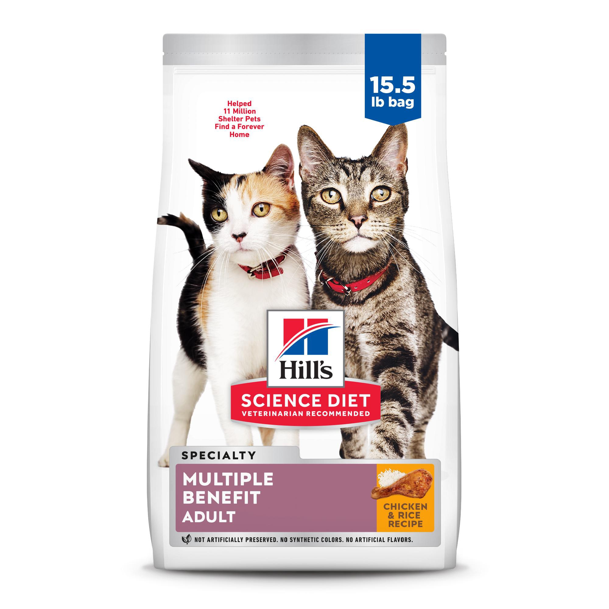 Photos - Cat Food Hills Hill's Hill's Science Diet Adult Multiple Benefit Chicken Recipe Dry Cat F 