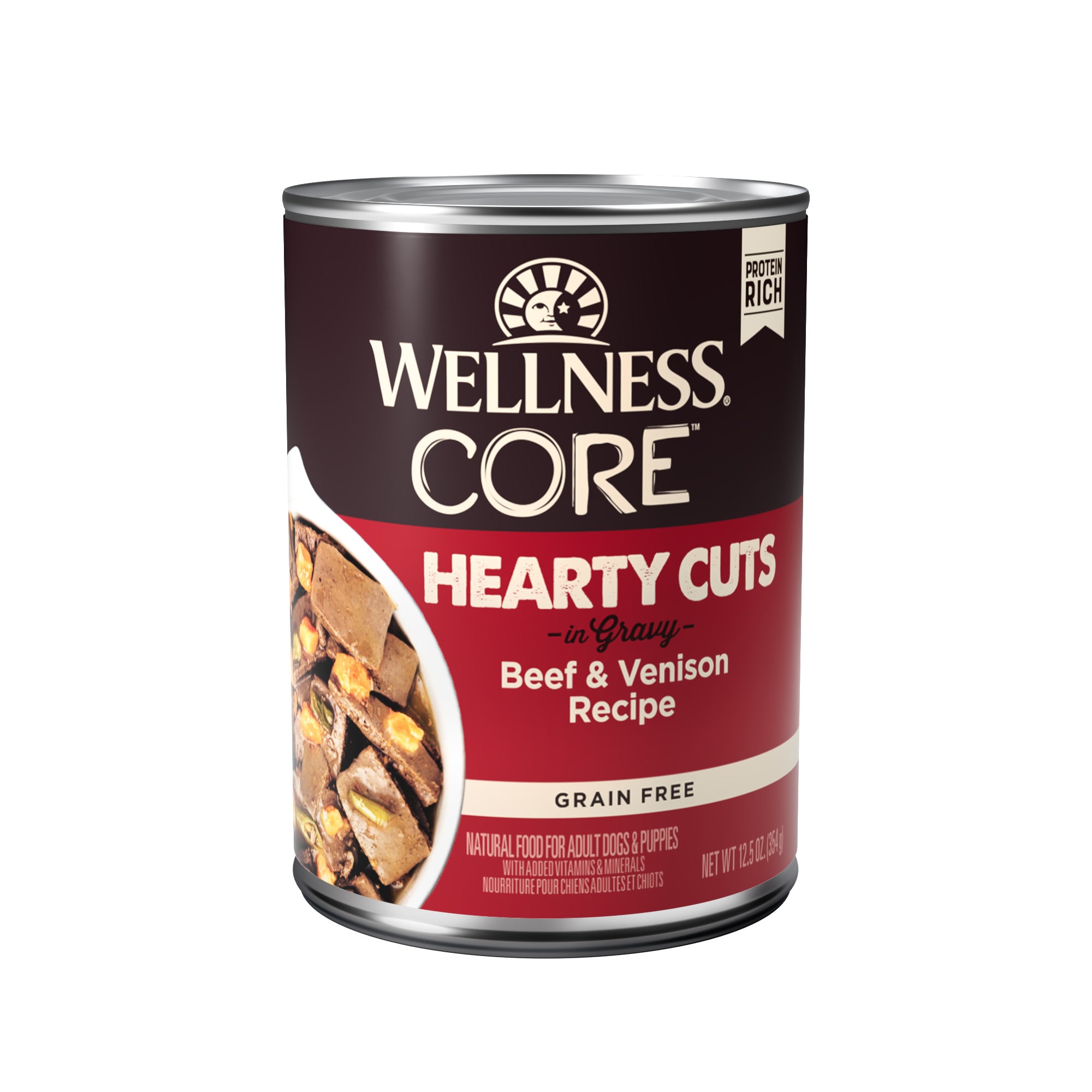 Photos - Dog Food Wellness CORE Natural Grain Free Beef & Venison Hearty Cuts Dog F 