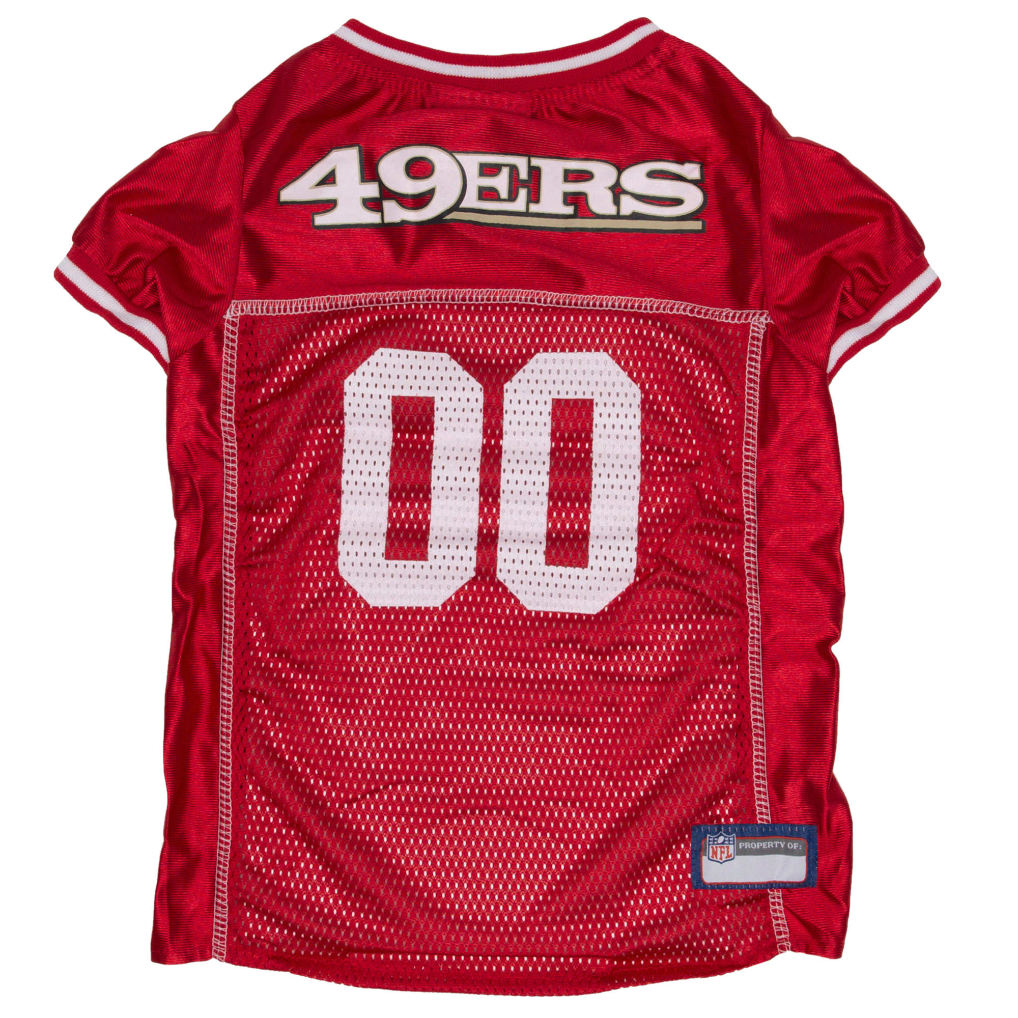 Pets First NFL NFC West Mesh Jersey For Dogs, Small, San Francisco 49ers, Multi-Color -  SAN-4006-SM